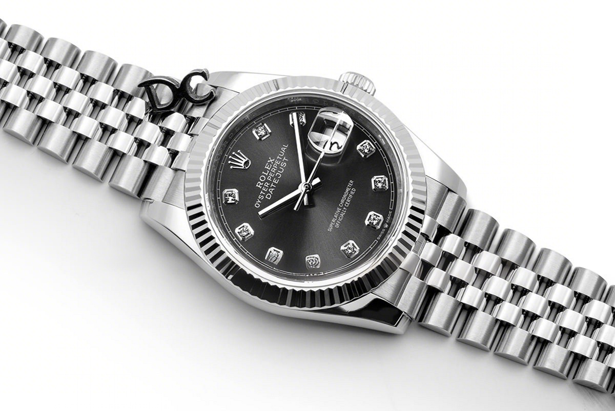Rolex Datejust 36 116234 Grey Dial with Diamond Markers-fasswatch