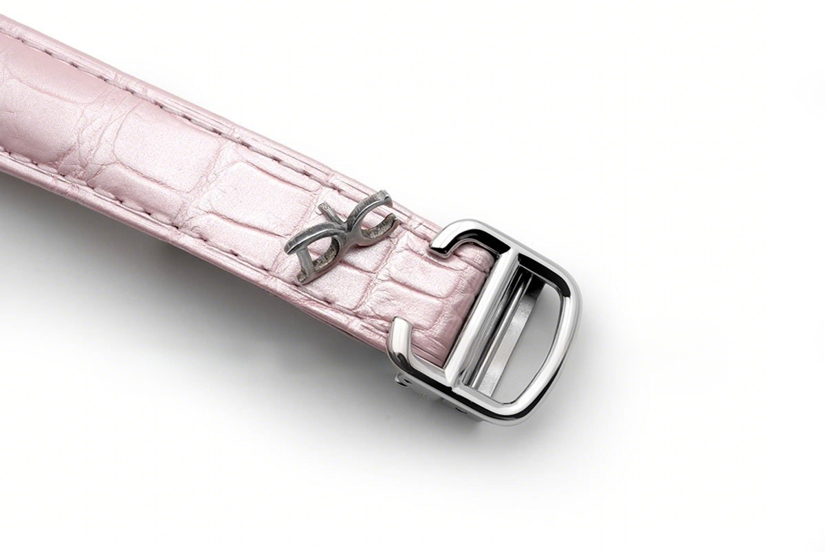 Cartier Ballon Bleu de Cartier 33mm Pink Dial in Steel on Pink Leather Strap-fasswatch