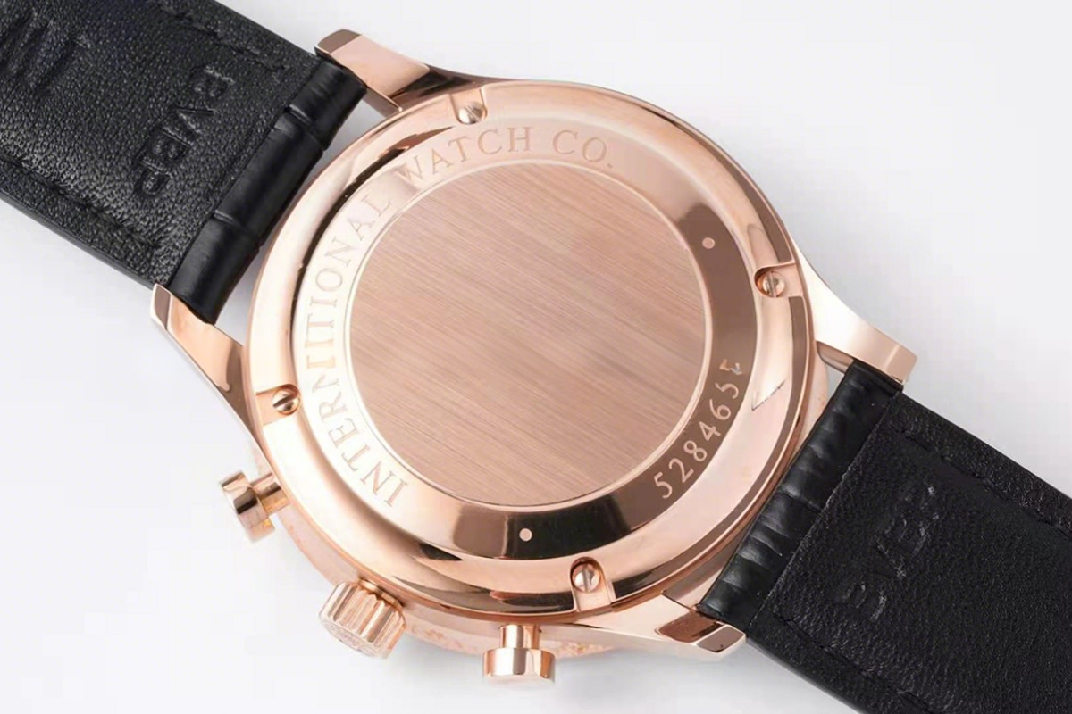 IWC Portugieser Chronograph IW371482 Black Dial in Rose Gold-fasswatch