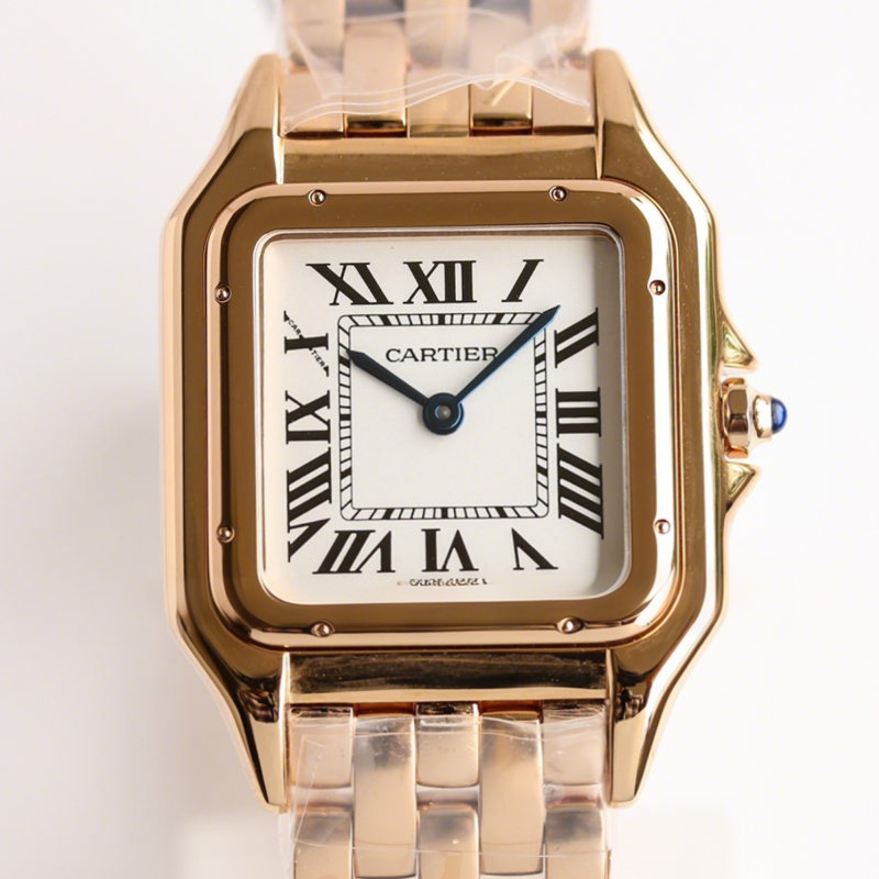Cartier Panthère De Cartier 27mm White Dial in Rose Gold-fasswatch