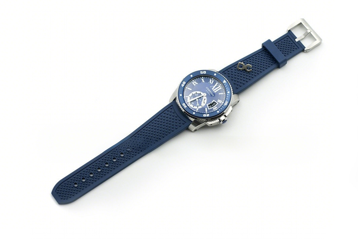 Calibre de Cartier Diver Blue Dial in Steel-fasswatch