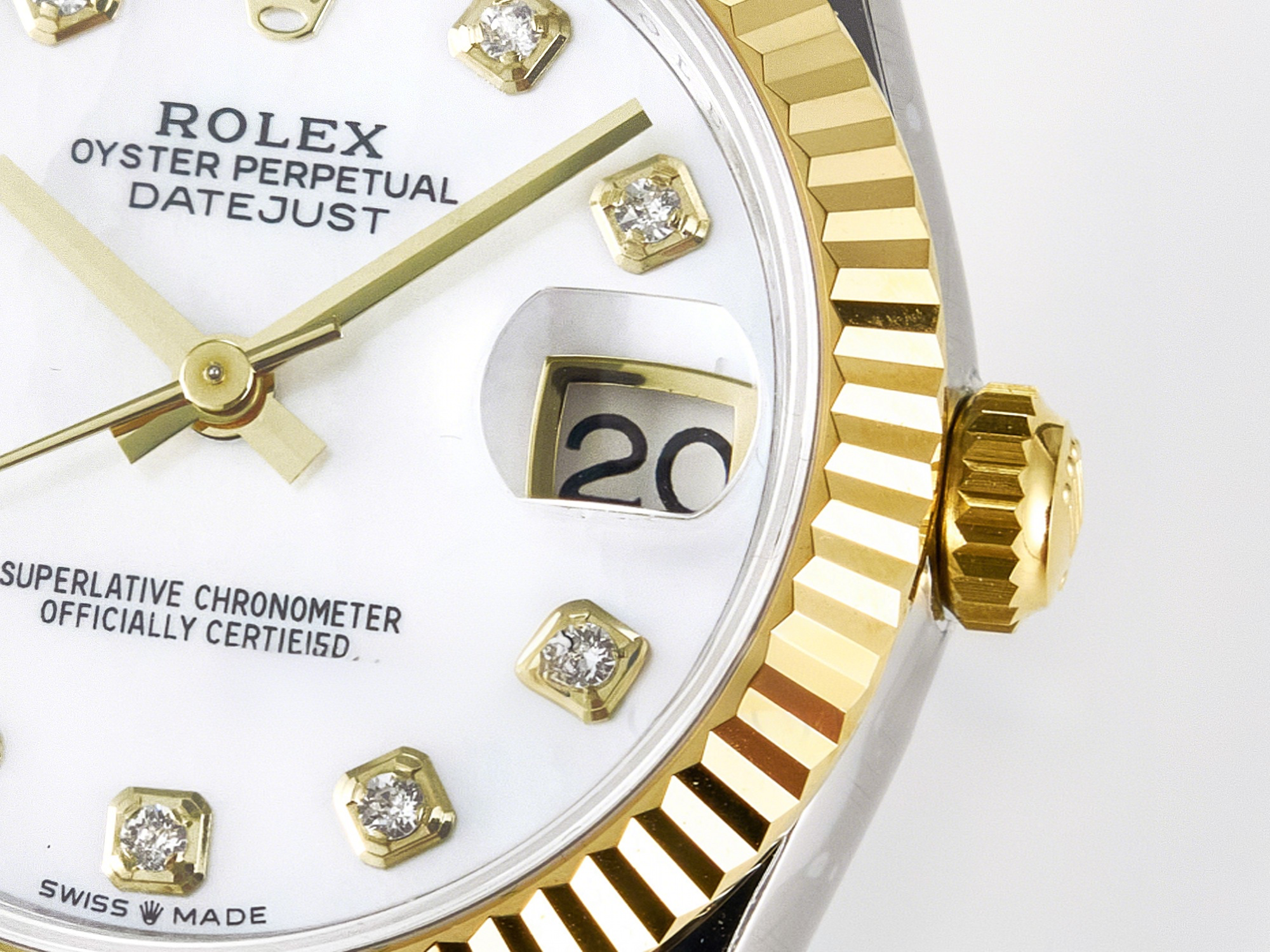 Rolex DateJust 31 278273 ARF 1:1 Best Edition 904L Steel White MOP Diamonds Dial on SS/YG Jubilee Bracelet ETA 2688-fasswatch