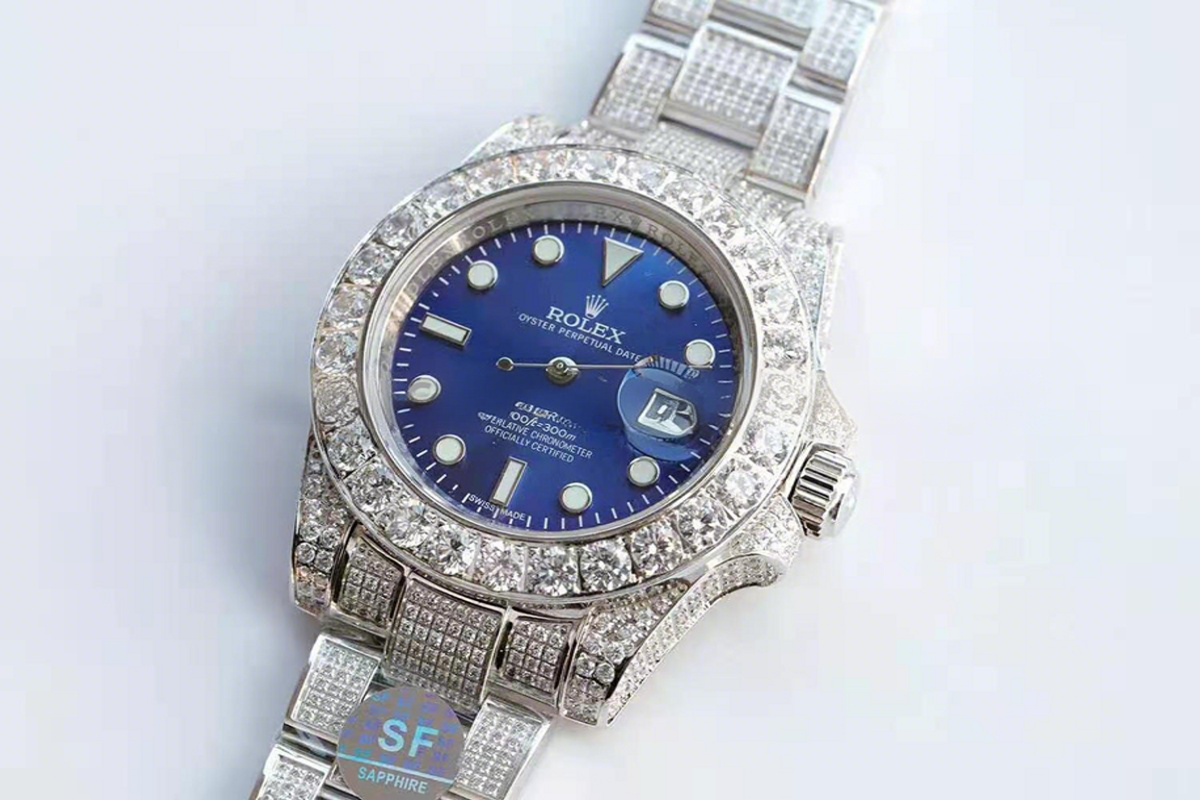 Rolex Submariner 116659 Blue Dial with Diamond Markers in Steel-fasswatch