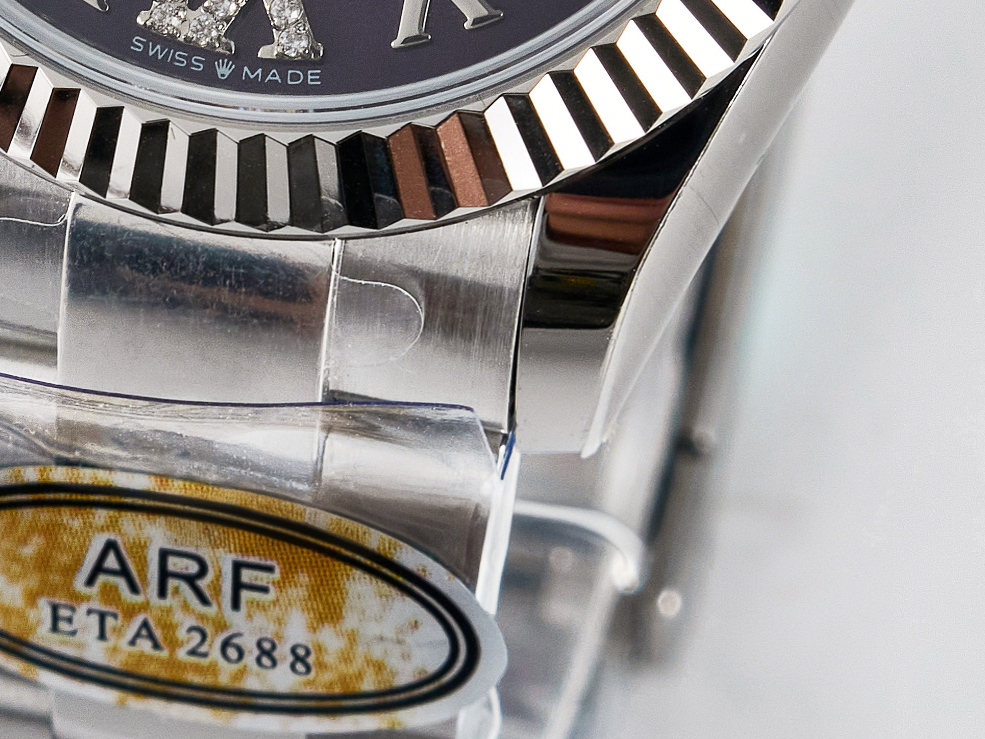 Rolex DateJust 31 278274 ARF 1:1 Best Edition 904L Steel Purple Roman Dial on SS Oyster Bracelet ETA 2688-fasswatch