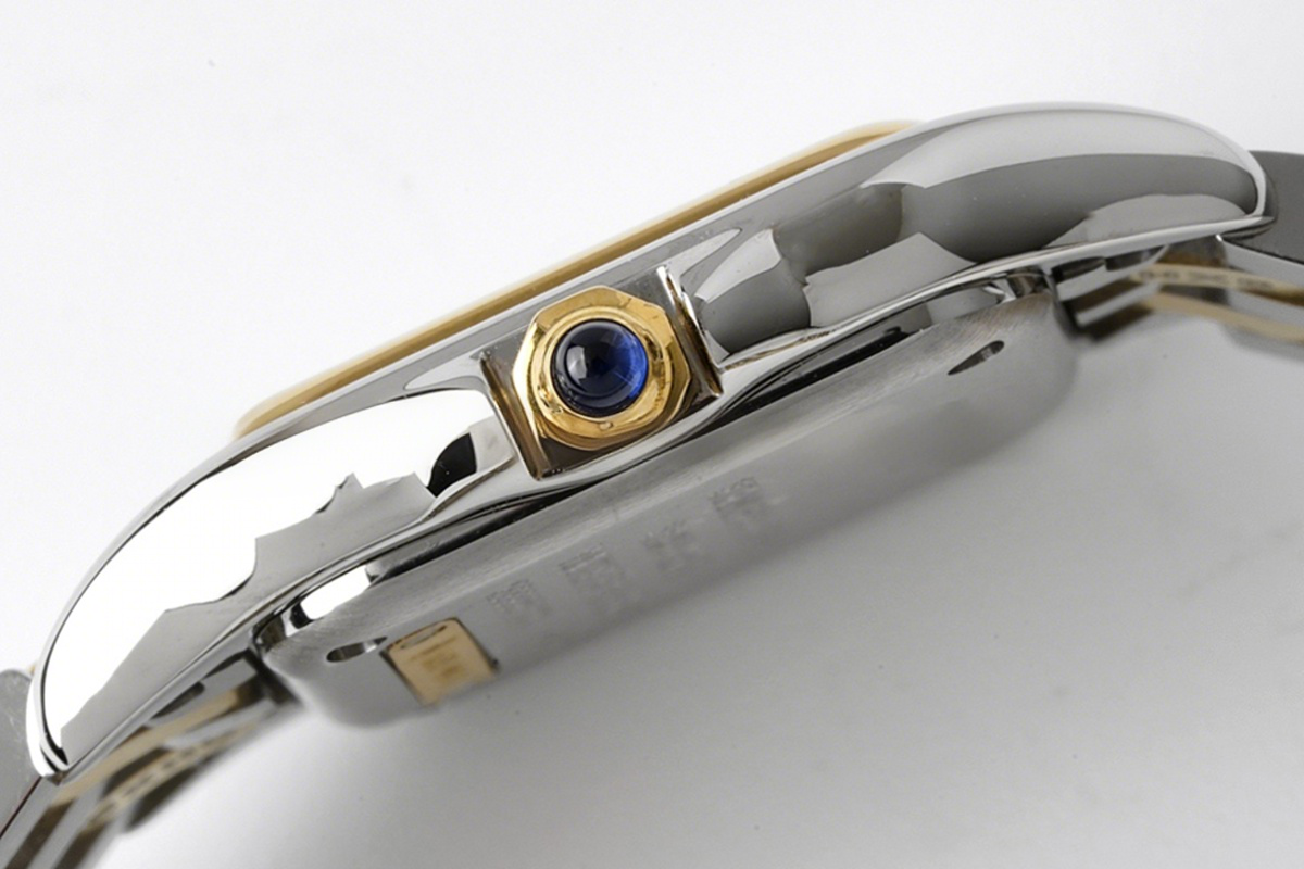 Cartier Panthère De Cartier 22mm White Dial in Steel/Yellow Gold-fasswatch