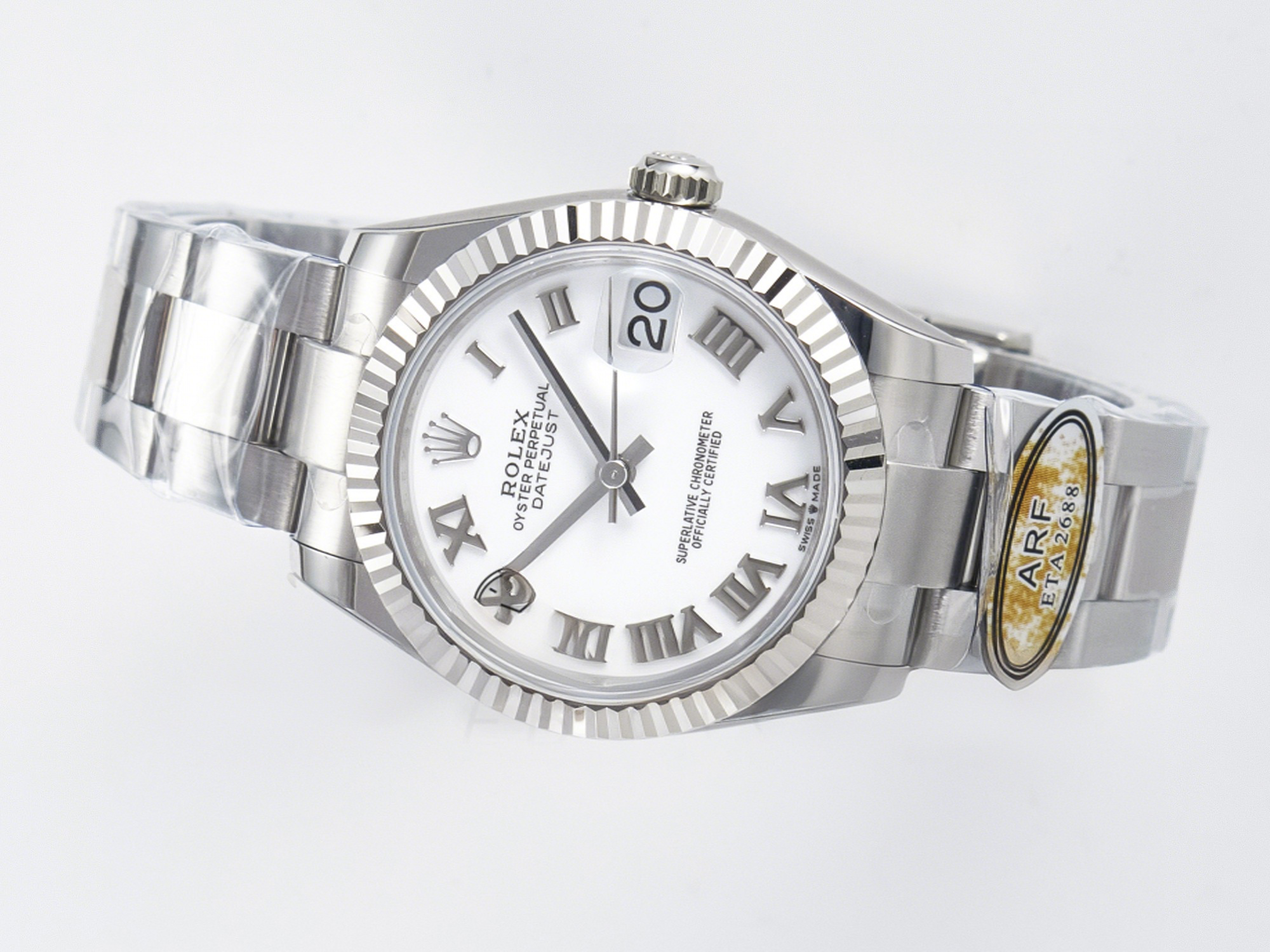 Rolex DateJust 31 278274 ARF 1:1 Best Edition 904L Steel White Roman Dial on SS Oyster Bracelet ETA 2688-fasswatch
