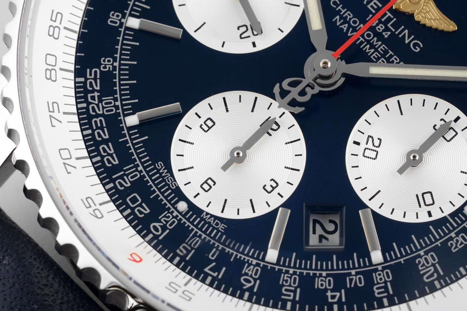 Breitling Navitimer 01 Chronograph Blue Dial in Steel-fasswatch