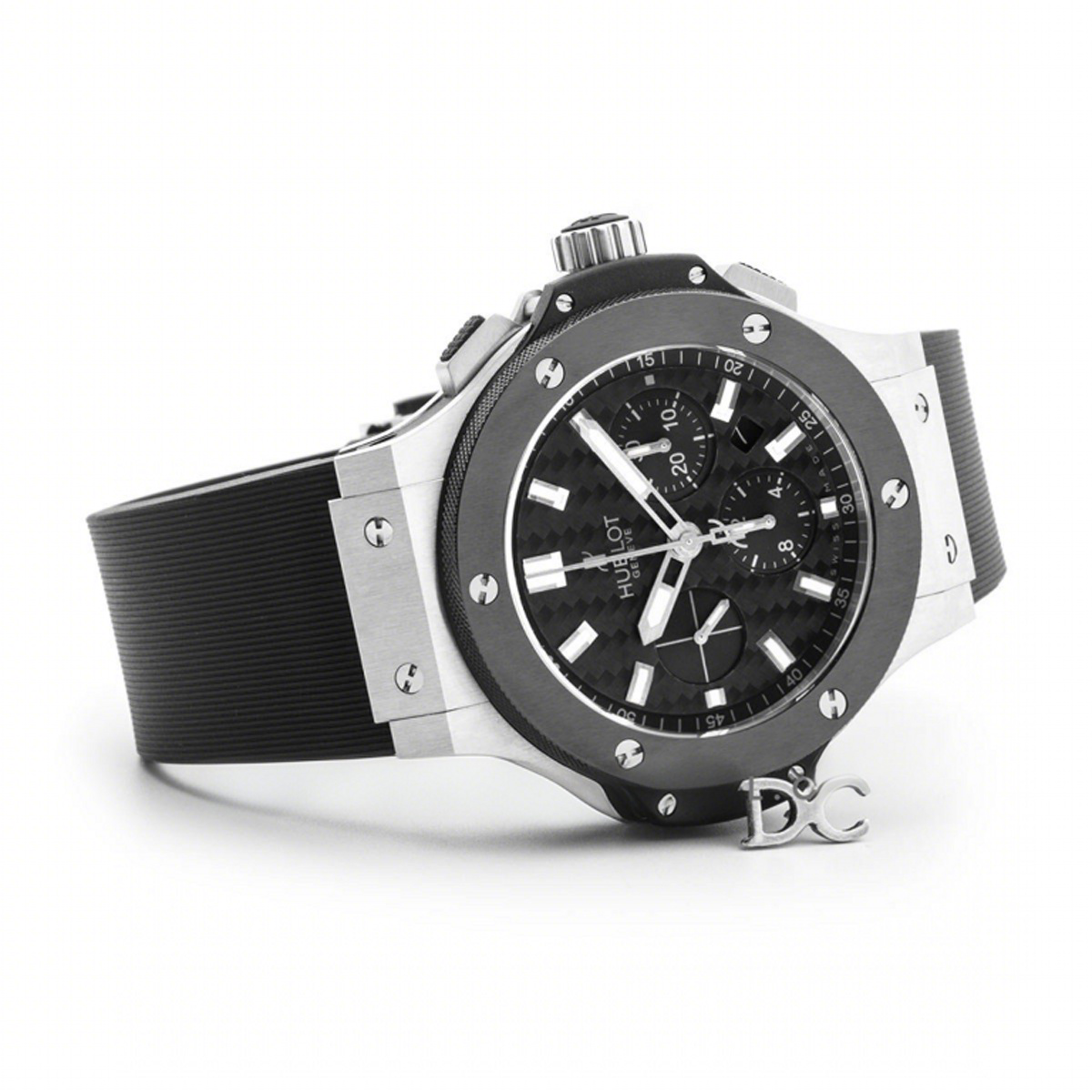 Hublot Big Bang Chronograph Carbon Dial in Steel Ceramic-fasswatch