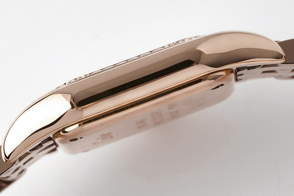 Cartier Panthère De Cartier 22mm White Dial in Rose Gold with Diamond Bezel-fasswatch