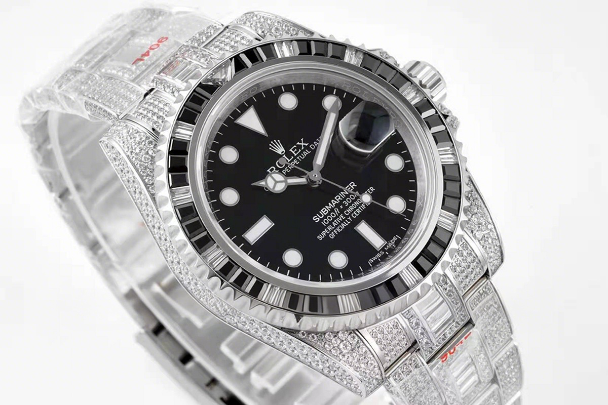 Rolex Submariner 116610 with Diamond Bezel-fasswatch