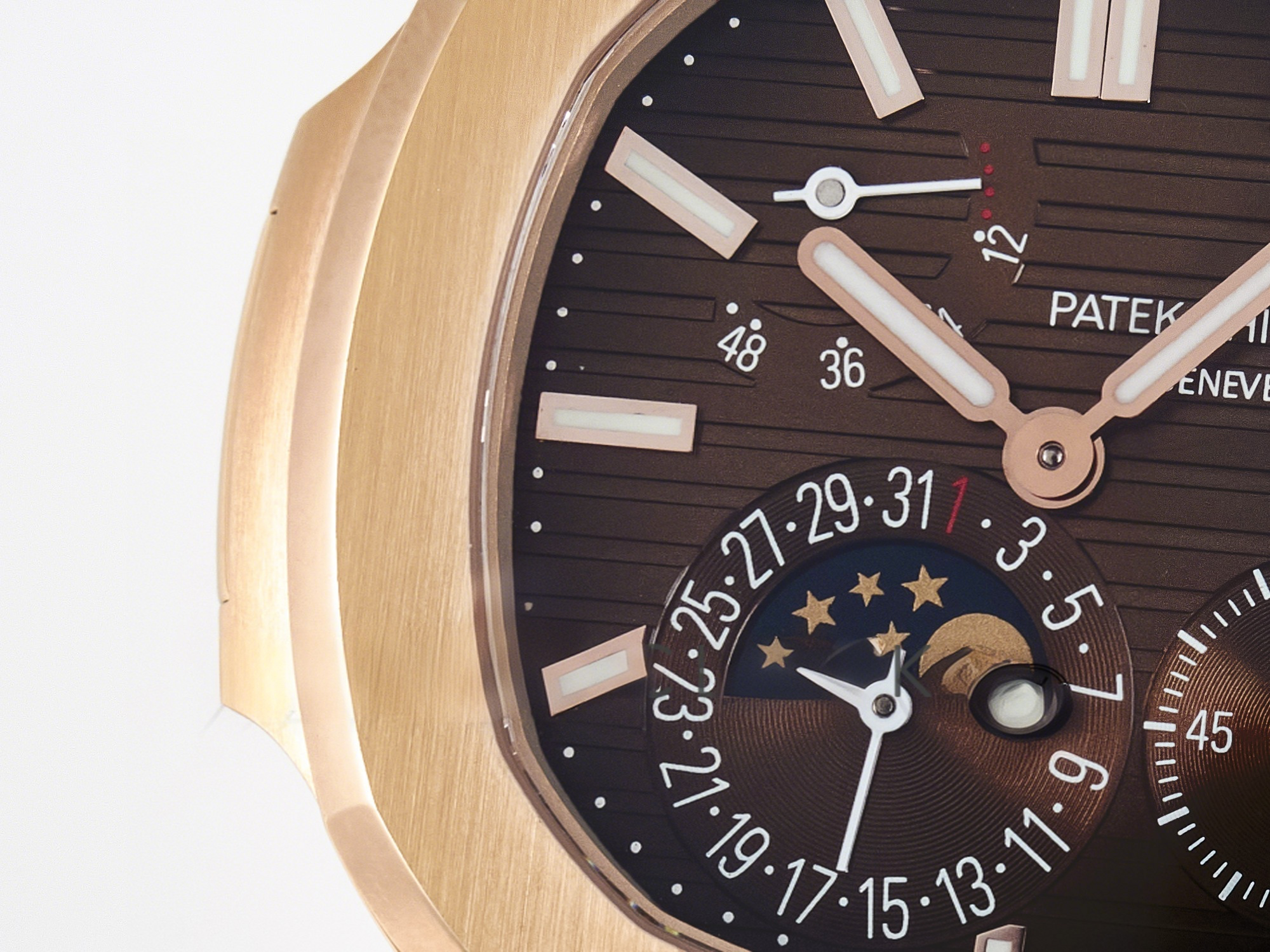 Patek Philippe Nautilus 5712 RG PPF 1:1 Best Edition Brown Dial on RG Bracelet PPF240 Super Clone V4+-fasswatch