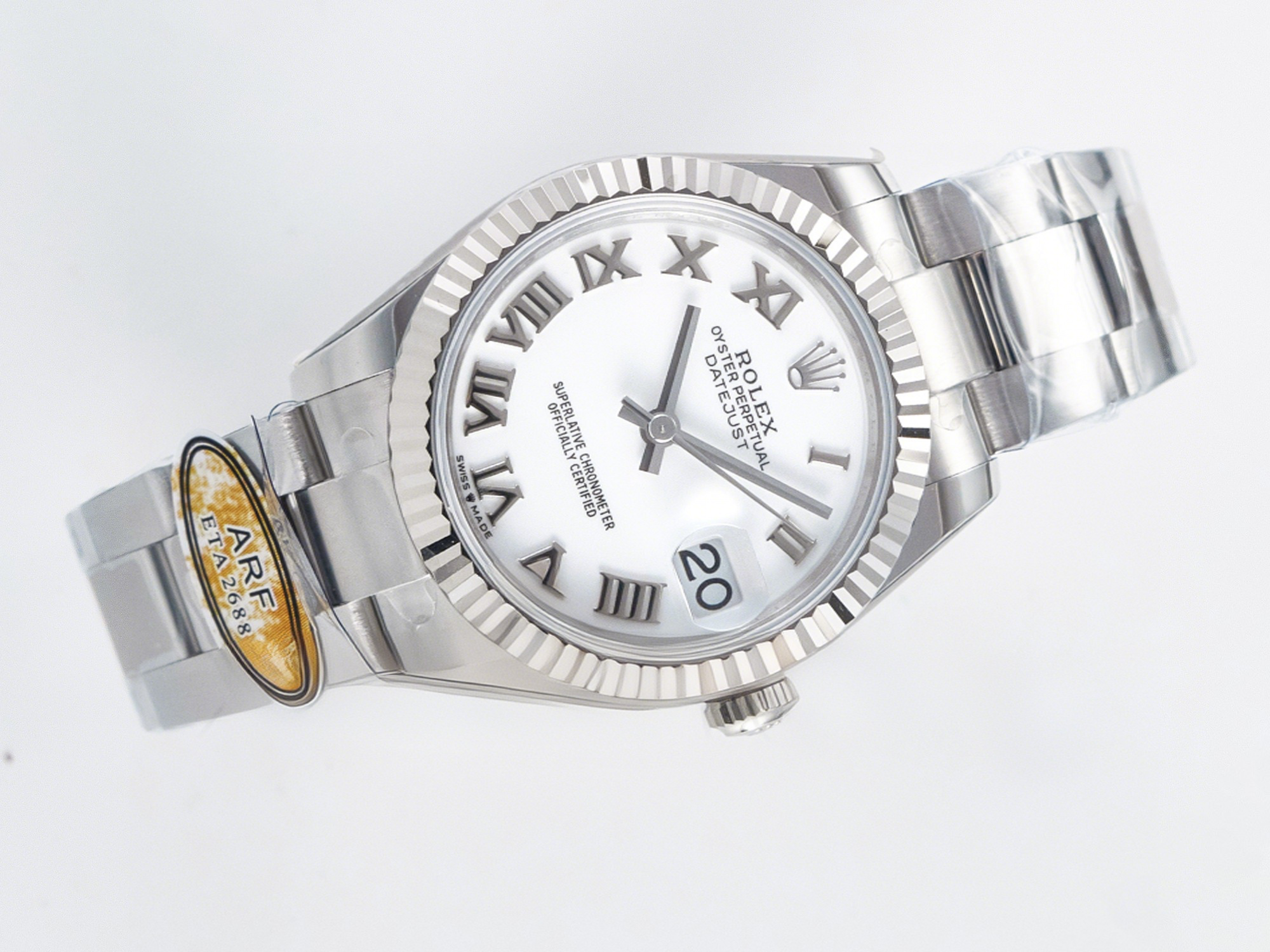 Rolex DateJust 31 278274 ARF 1:1 Best Edition 904L Steel White Roman Dial on SS Oyster Bracelet ETA 2688-fasswatch