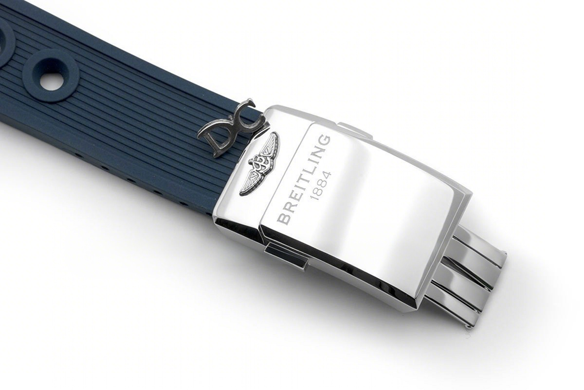 Breitling Superocean Heritage II Chronograph 46 Blue Dial in Steel on Rubber Strap-fasswatch