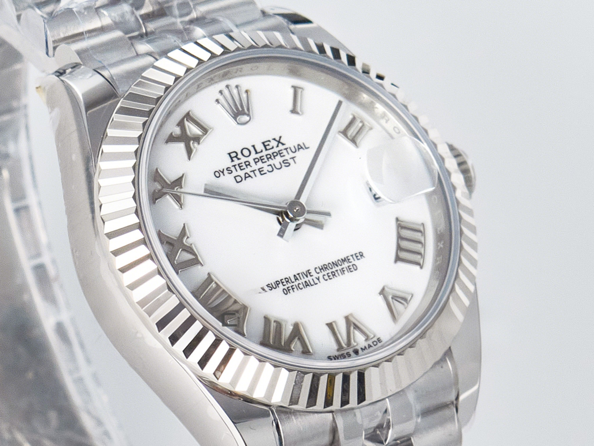 Rolex DateJust 31 278274 ARF 1:1 Best Edition 904L Steel White Roman Dial on SS Jubilee Bracelet ETA 2688-fasswatch