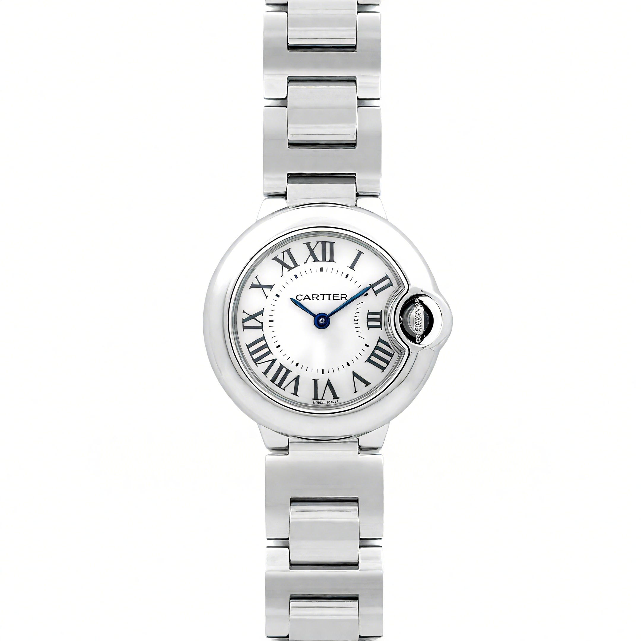 Ballon Bleu de Cartier 28mm White Dial in Steel-fasswatch
