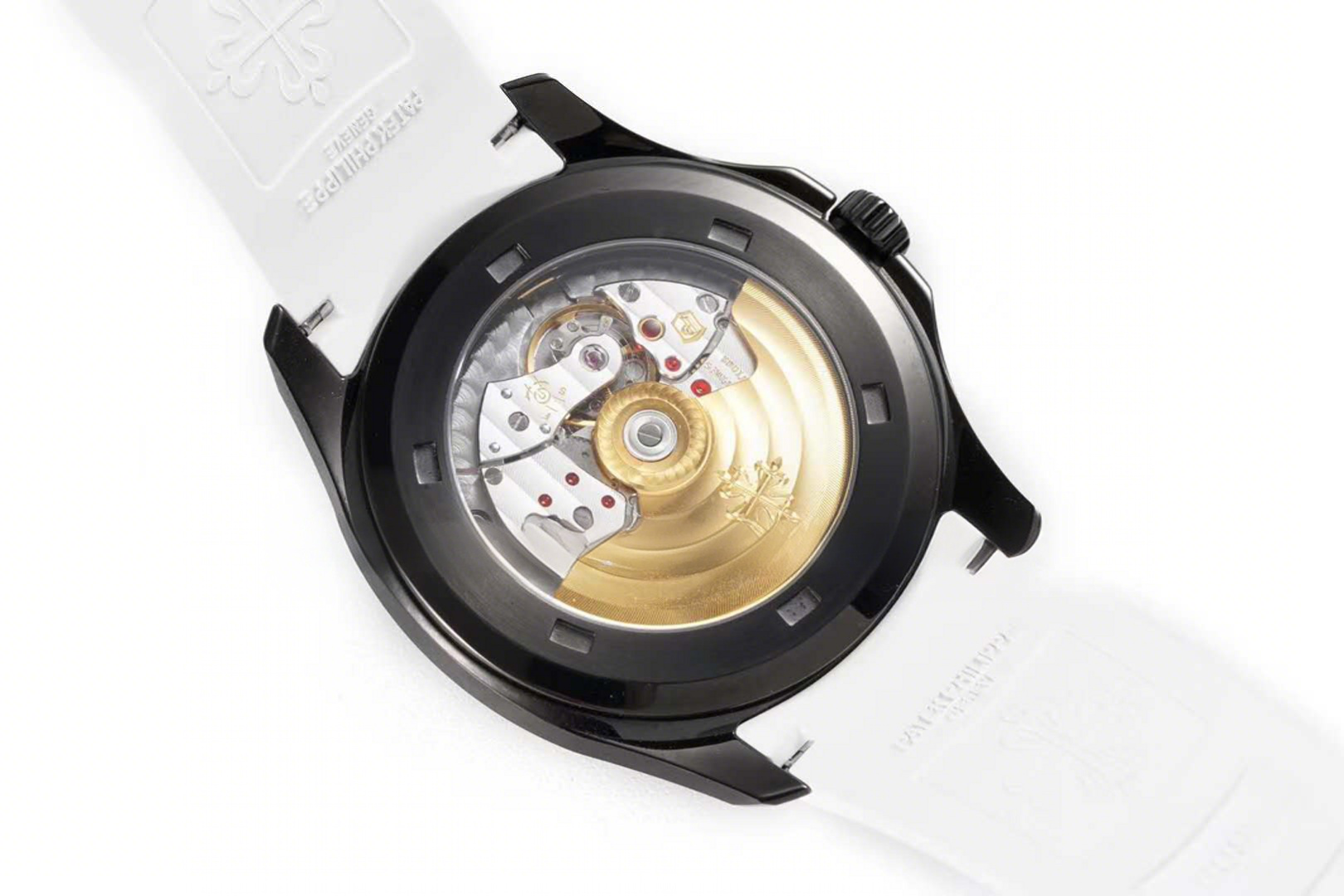 Patek Philippe Aquanaut 5167A ‘Black Venom Limited Edition’ Black Dial on White Rubber Strap-fasswatch