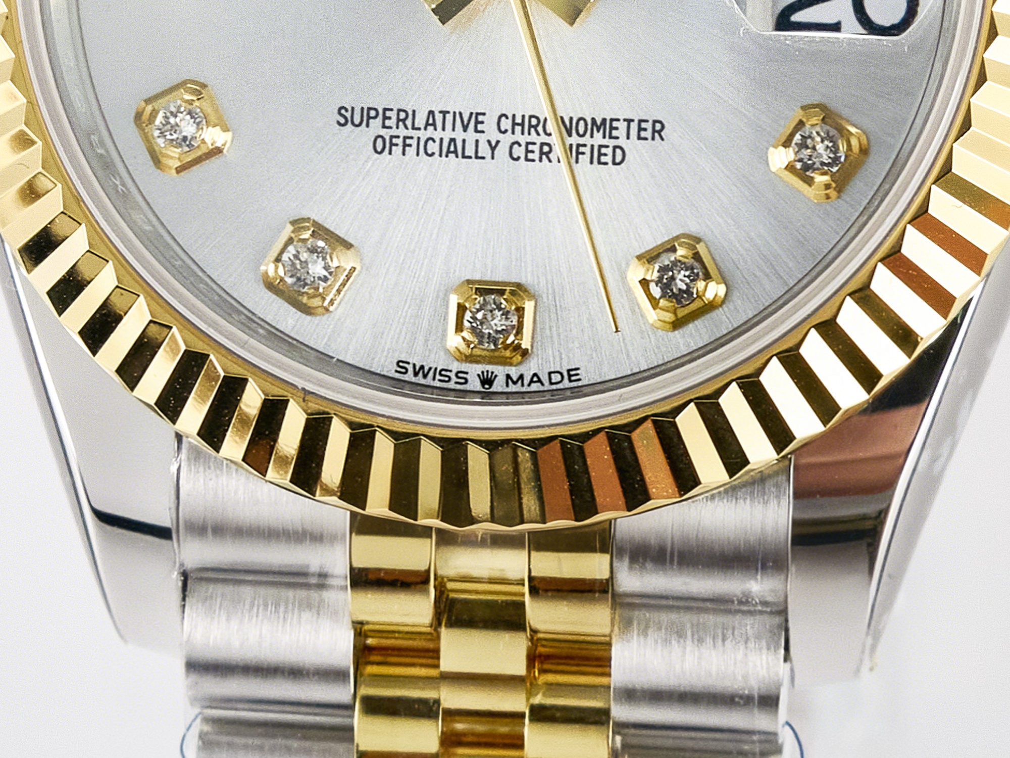 Rolex DateJust 31 278273 ARF 1:1 Best Edition 904L Steel Silver Diamonds Dial on SS/YG Jubilee Bracelet ETA 2688-fasswatch