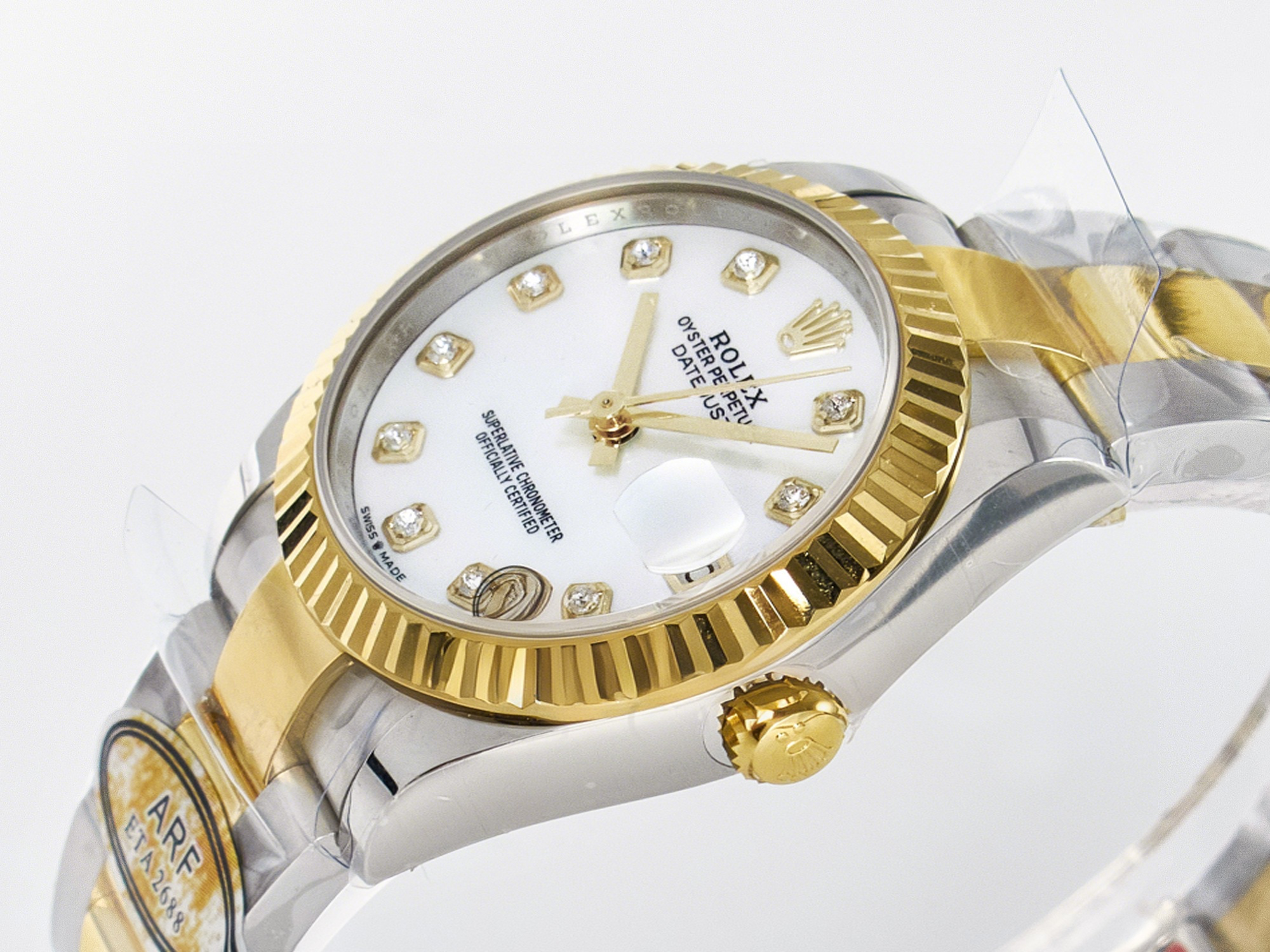 Rolex DateJust 31 278273 ARF 1:1 Best Edition 904L Steel White MOP Dial on SS/YG Oyster Bracelet ETA 2688-fasswatch