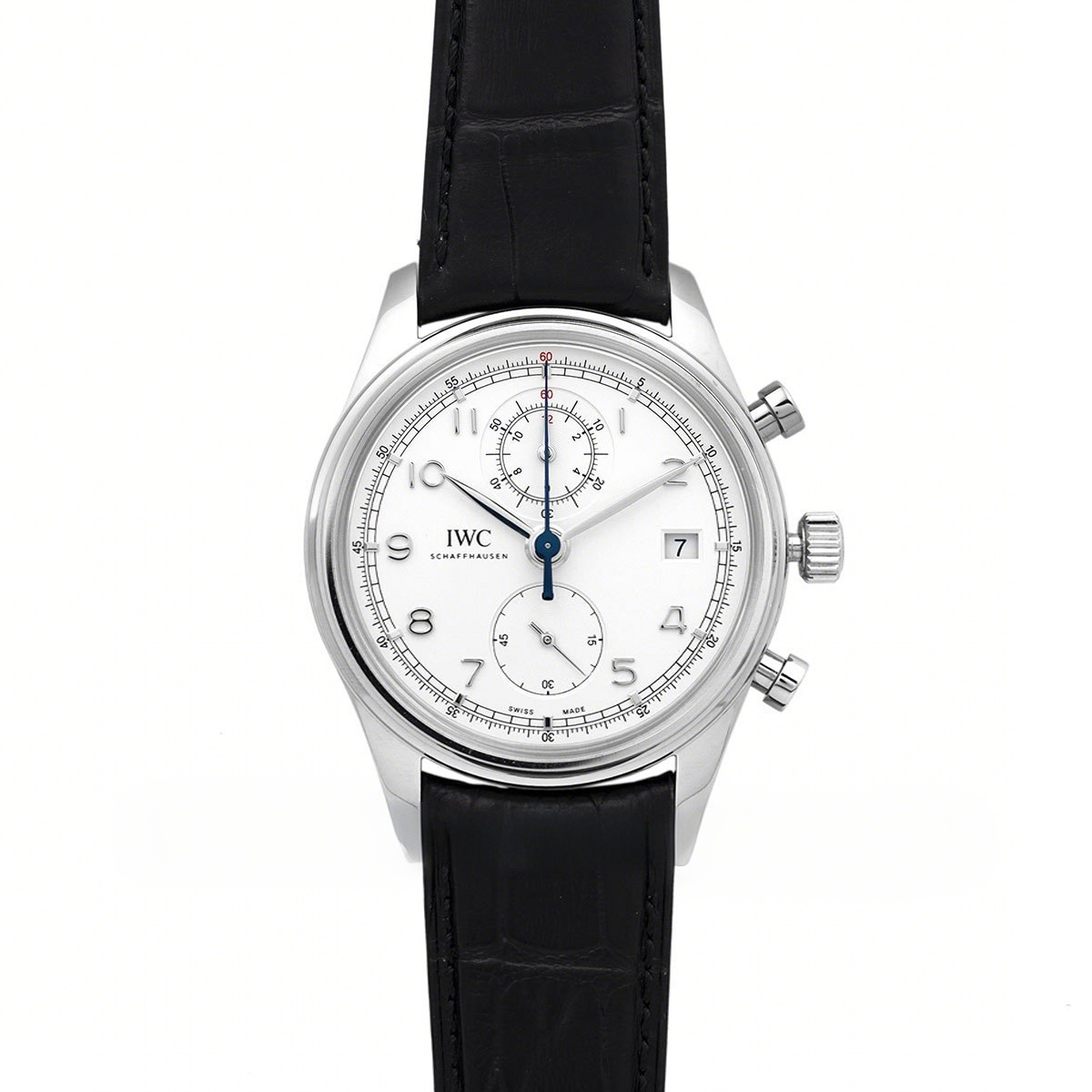 IWC Portuguese Chronograph Series Classic IW390403 White Dial in Steel-fasswatch