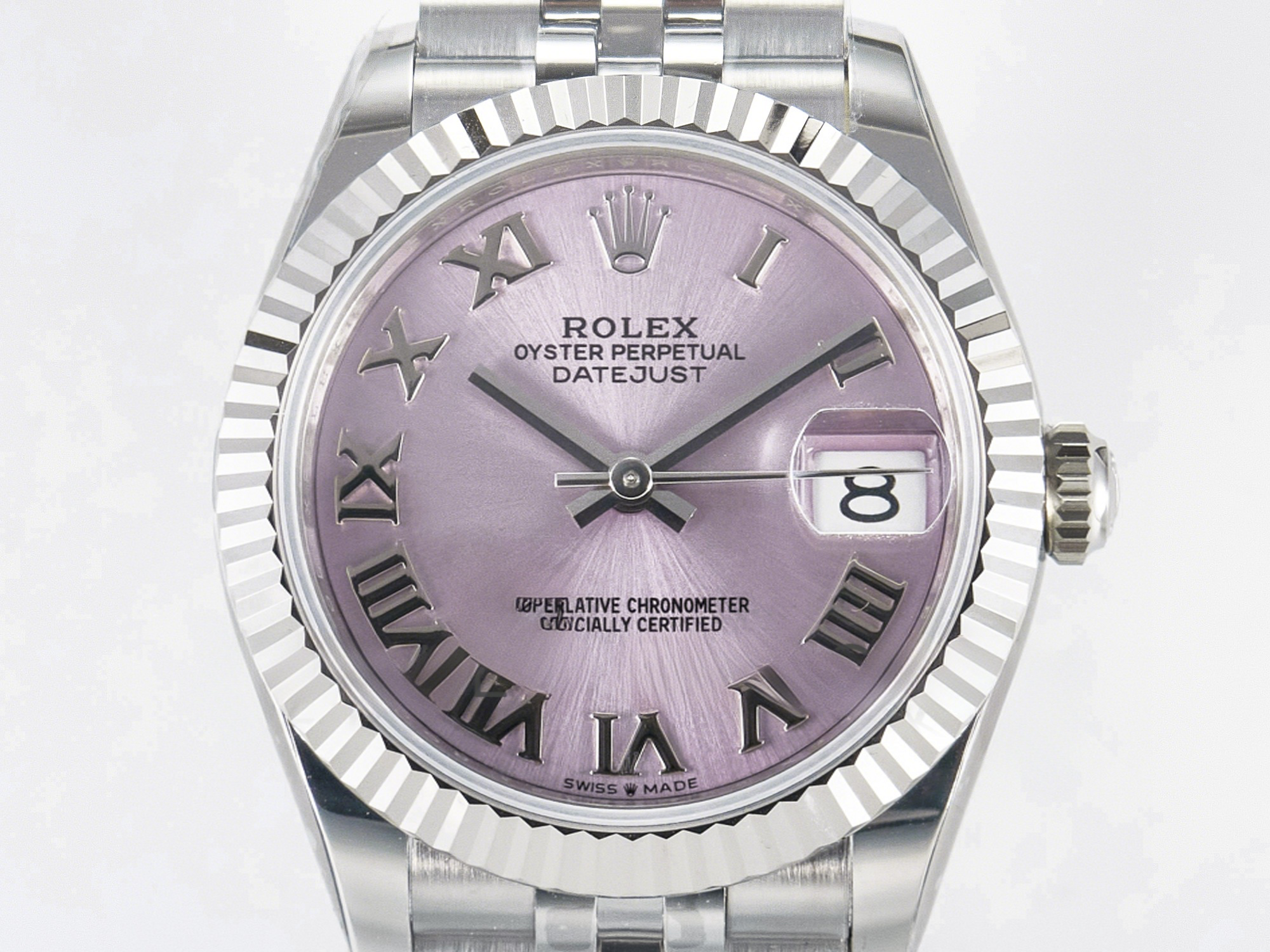 Rolex DateJust 31 278274 ARF 1:1 Best Edition 904L Steel Pink Roman Dial on SS Jubilee Bracelet ETA 2688-fasswatch