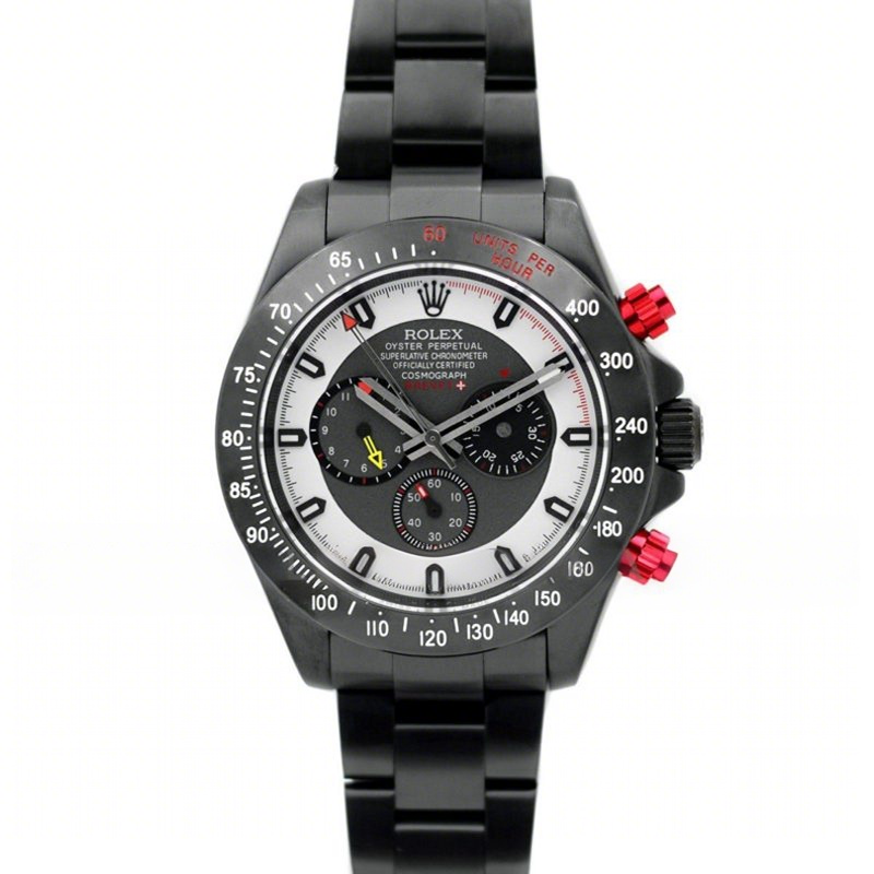 Rolex Brevet+ Daytona White Dial in Black PVD-fasswatch