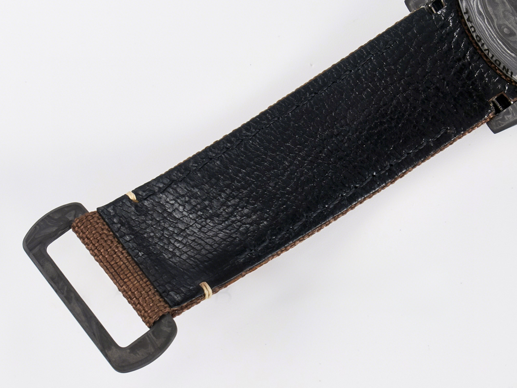 Rolex Daytona DIW Carbon/SS Case and Bezel DIWF Edition Brown Dial on Brown Nylon Strap A7750-fasswatch