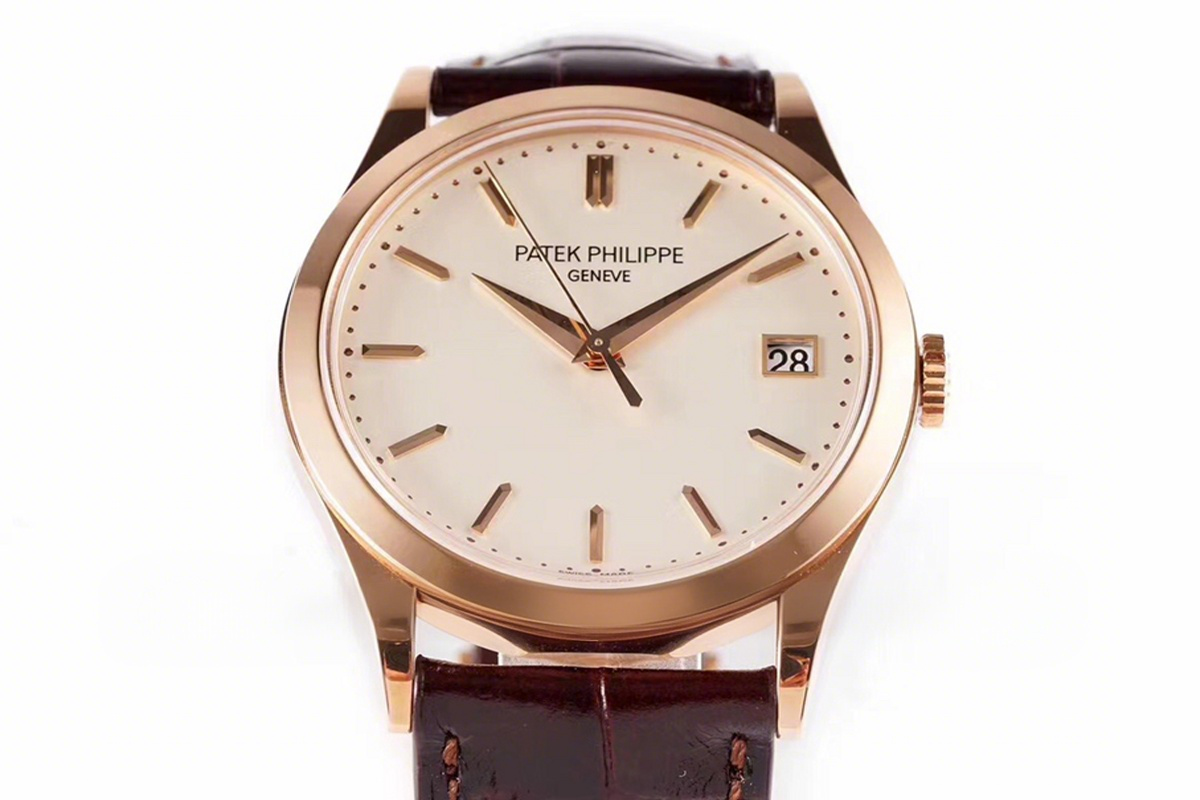 Patek Philippe Calatrava 5296R White Dial in Pink Gold-fasswatch