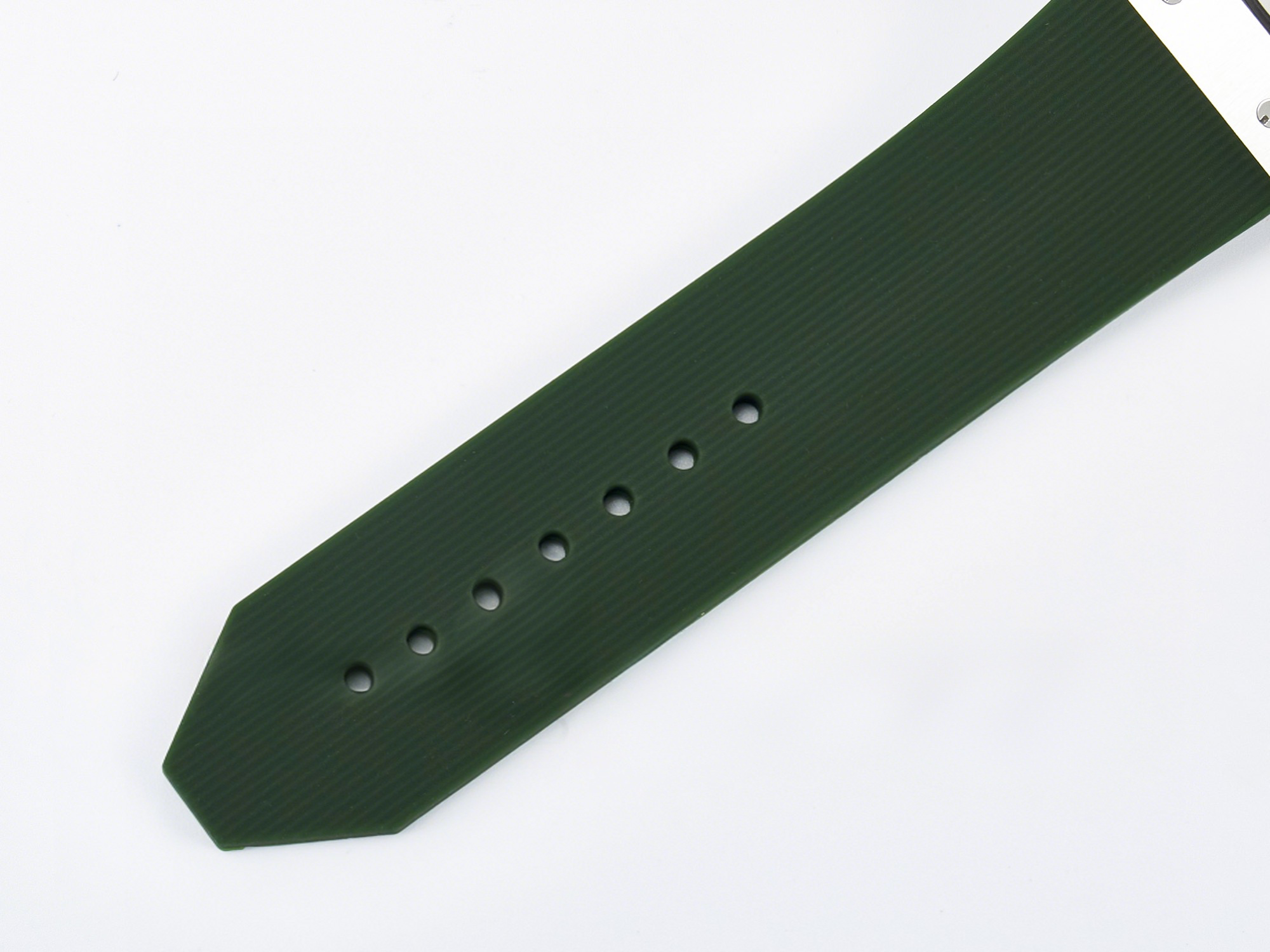 Hublot Classic Fusion Bang 42mm HBF 1:1 Best Edition Green Dial Diamonds Bezel on Green Rubber Strap A2892-fasswatch