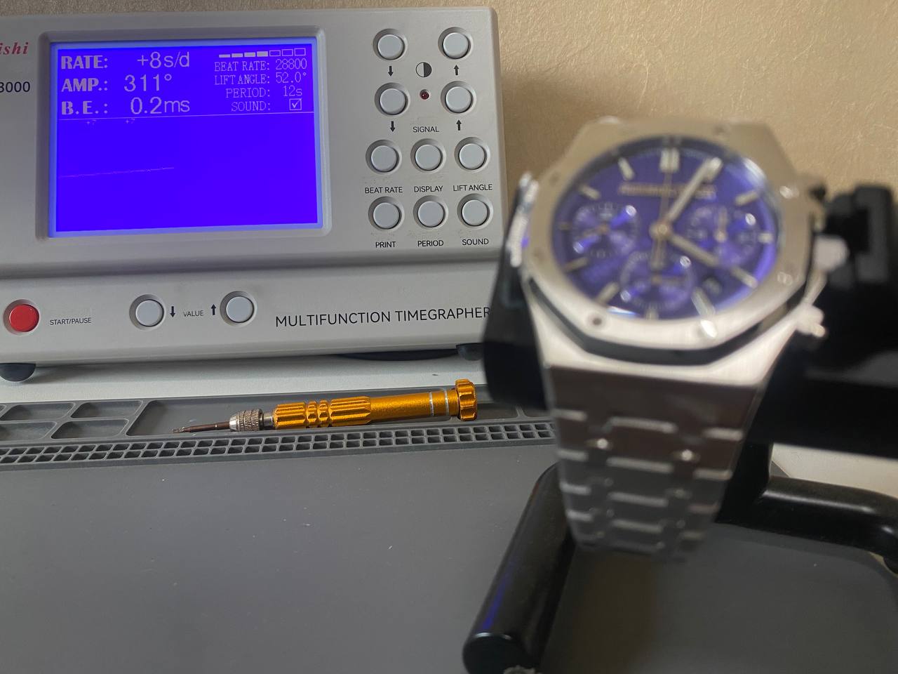 Audemars Piguet Royal Oak Chrono 26240 SS APSF 11 Best Edition Purple Dial on SS Bracelet SA4401 Super Clone-fasswatch