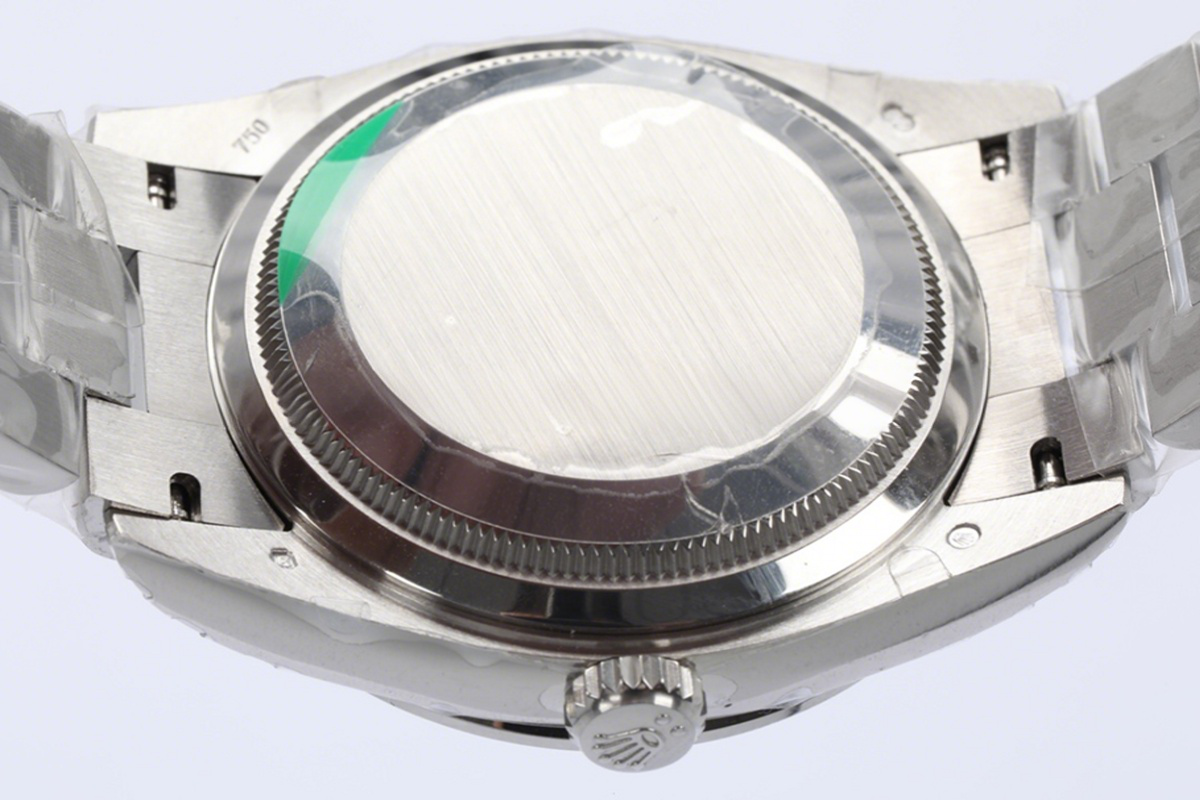 Rolex Day-Date 36 128349RBR White Dial with Diamond Bezel in White Gold-fasswatch