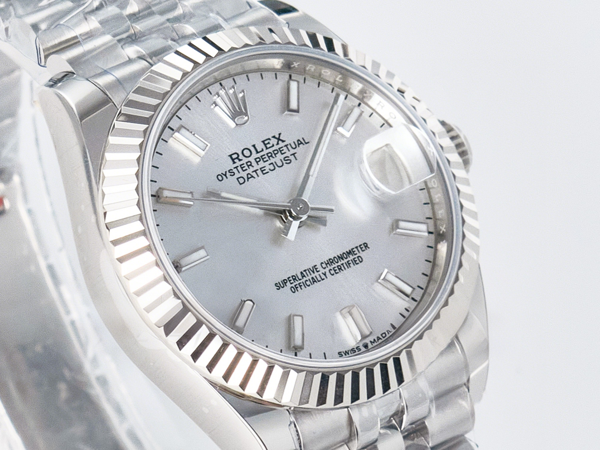 Rolex DateJust 31 278274 ARF 1:1 Best Edition 904L Steel Silver Dial Stick Marker on SS Jubilee Bracelet ETA 2688-fasswatch