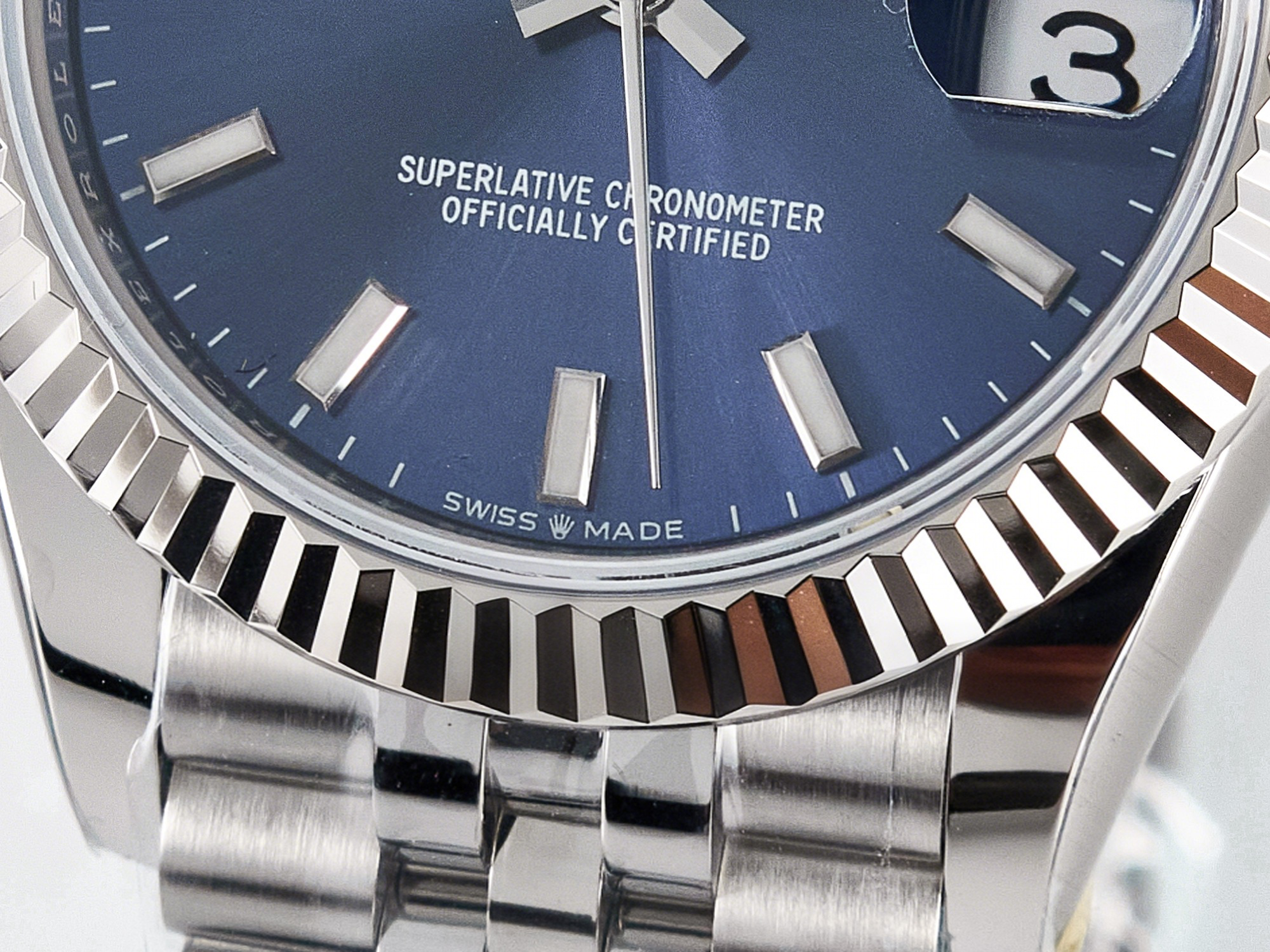 Rolex DateJust 31 278274 ARF 1:1 Best Edition 904L Steel Blue Dial Stick Marker on SS Jubilee Bracelet ETA 2688-fasswatch
