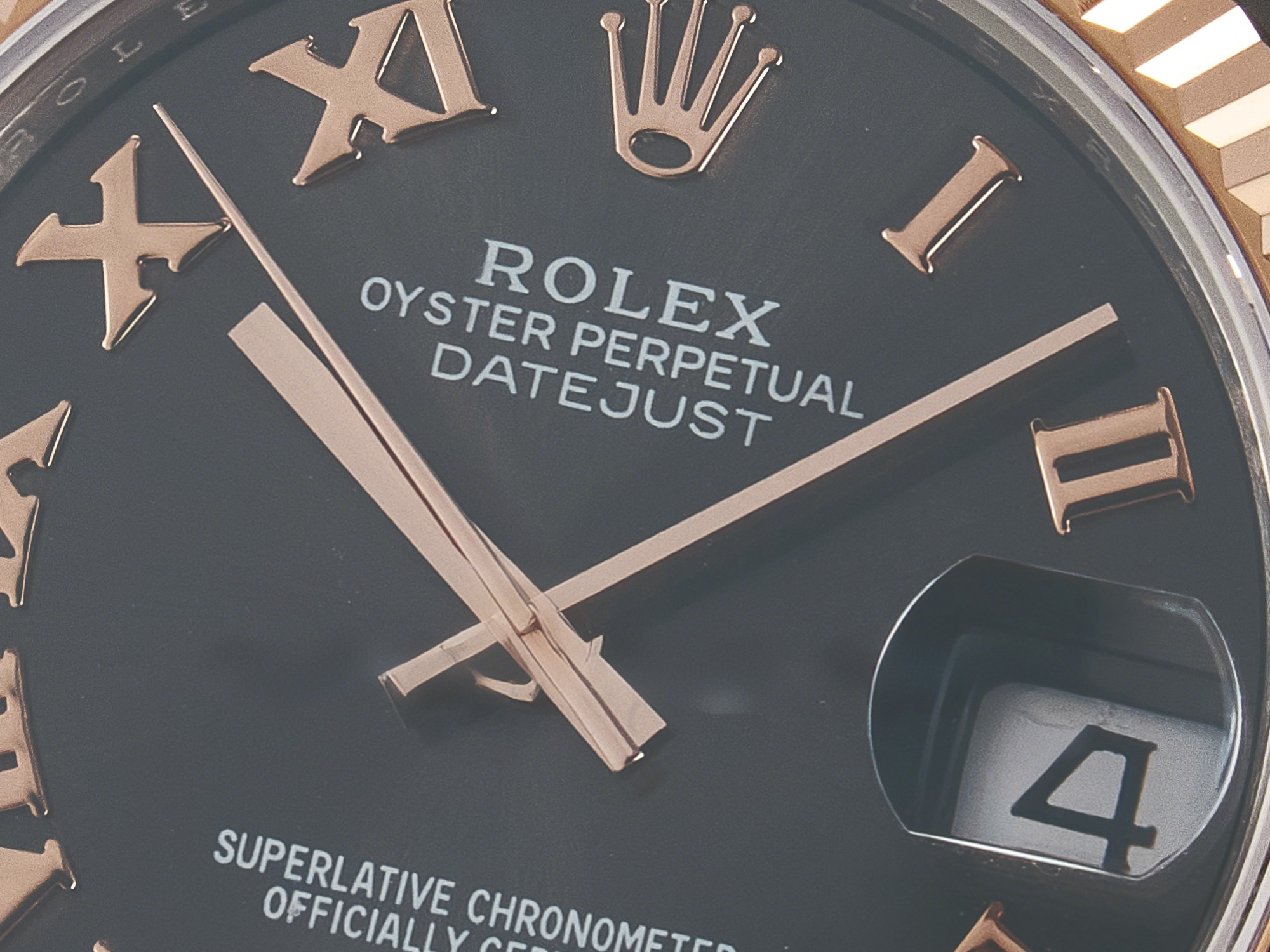 Rolex DateJust 31 278271 ARF 1:1 Best Edition 904L Steel Gray Roman Diamonds Dial on SS/RG Oyster Bracelet ETA 2688-fasswatch