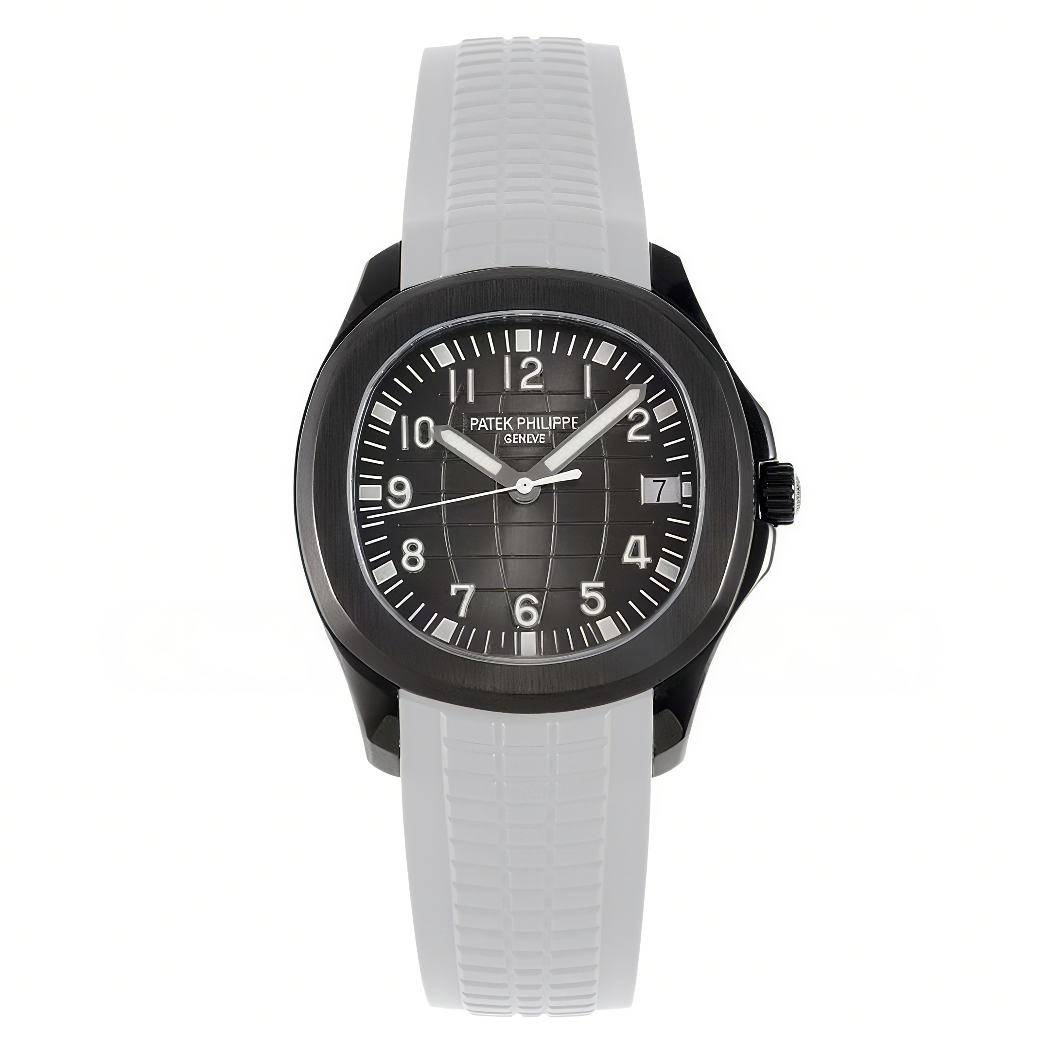 Patek Philippe Aquanaut 5167A ‘Black Venom Limited Edition’ Black Dial on White Rubber Strap-fasswatch
