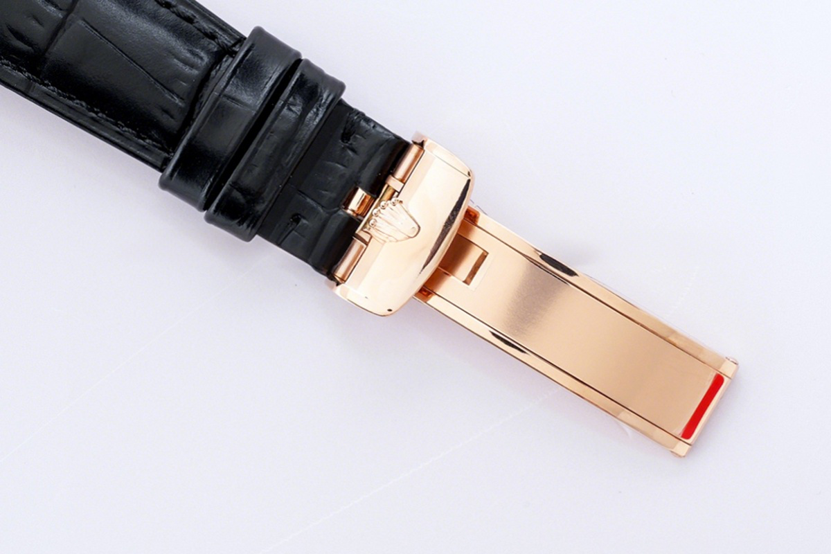 Rolex Cellini Moonphase 50535 Black Leather Strap-fasswatch