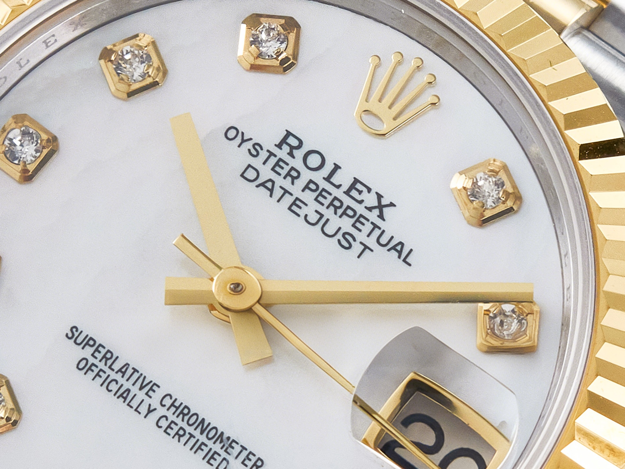 Rolex DateJust 31 278273 ARF 1:1 Best Edition 904L Steel White MOP Diamonds Dial on SS/YG Jubilee Bracelet ETA 2688-fasswatch