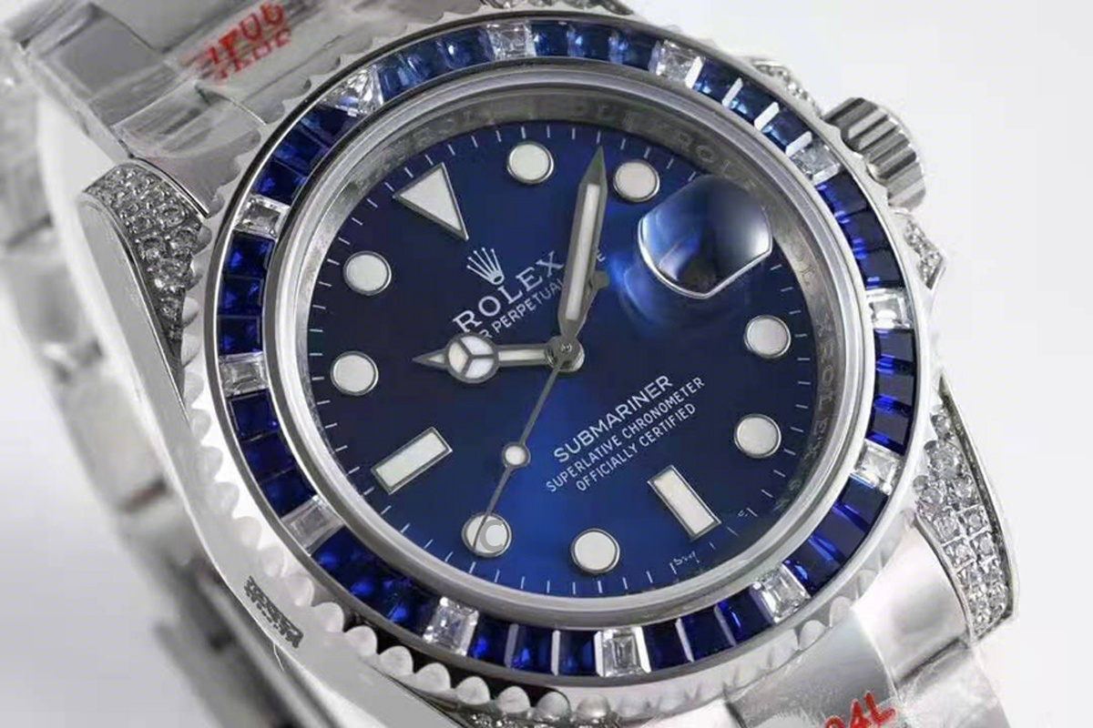 Rolex Submariner 116619LB with Diamond Bezel-fasswatch
