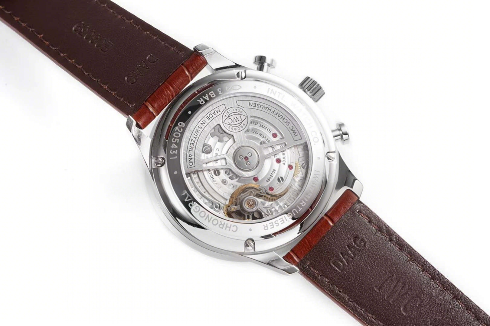 IWC Portugieser Chronograph IW371611 White Dial in Steel-fasswatch