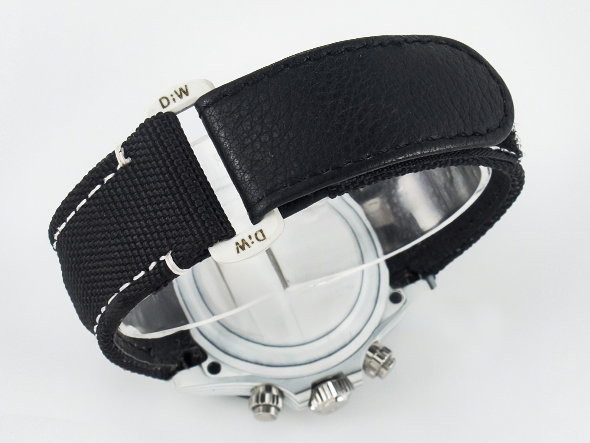 Rolex Daytona DIW White Carbon Case N6F Edition Black/White Dial on Black Nylon Strap A4130-fasswatch