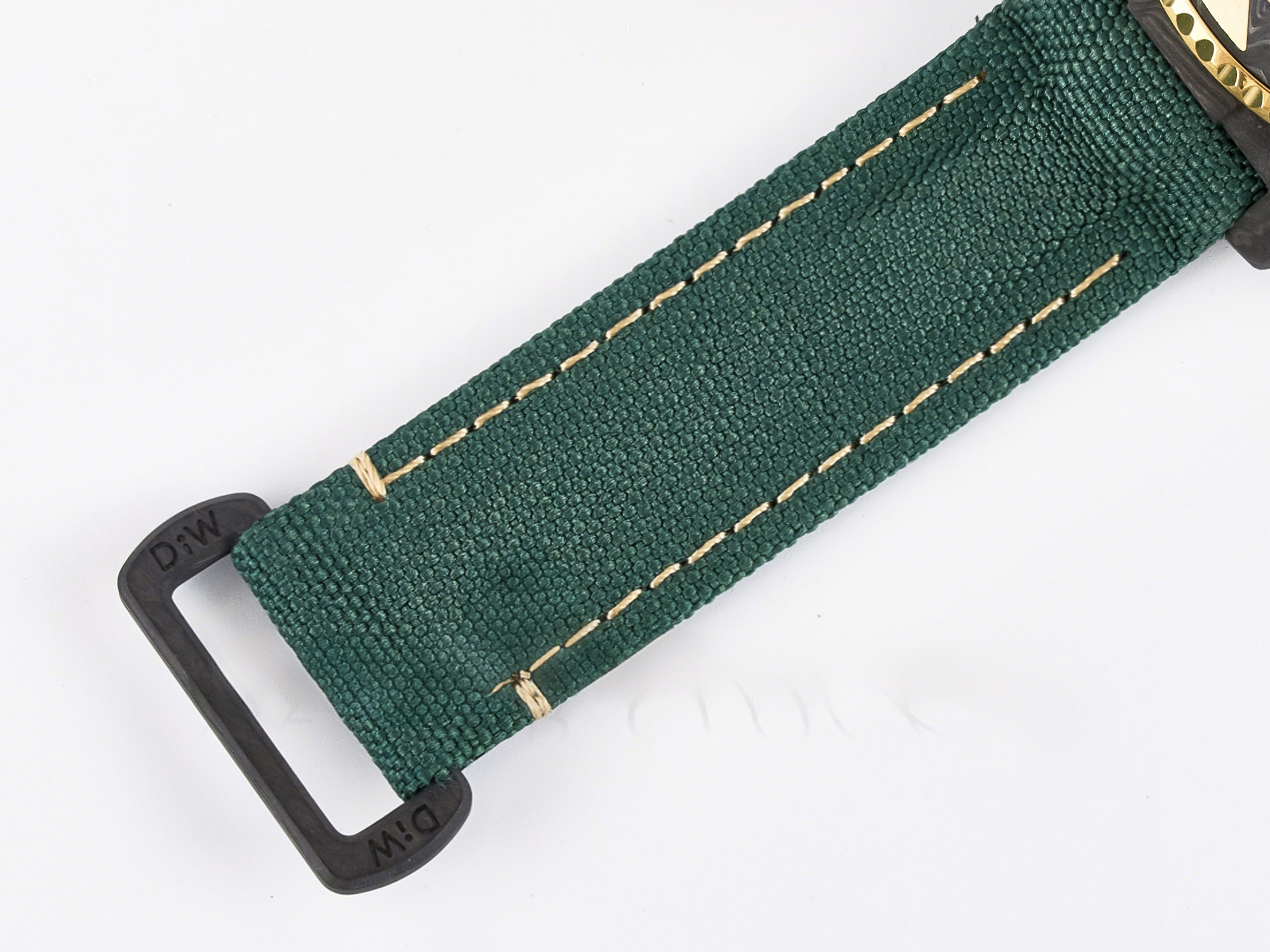 Rolex GMT Carbon DIWF Best Edition Yellow Dial on Green Nylon Strap SA3285 CHS V2-fasswatch