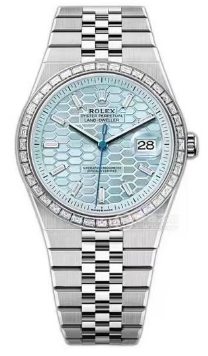 (New in 2025) Rolex M127334-0001 Land-Dweller white/blue/light blue/light white/white rose-fasswatch
