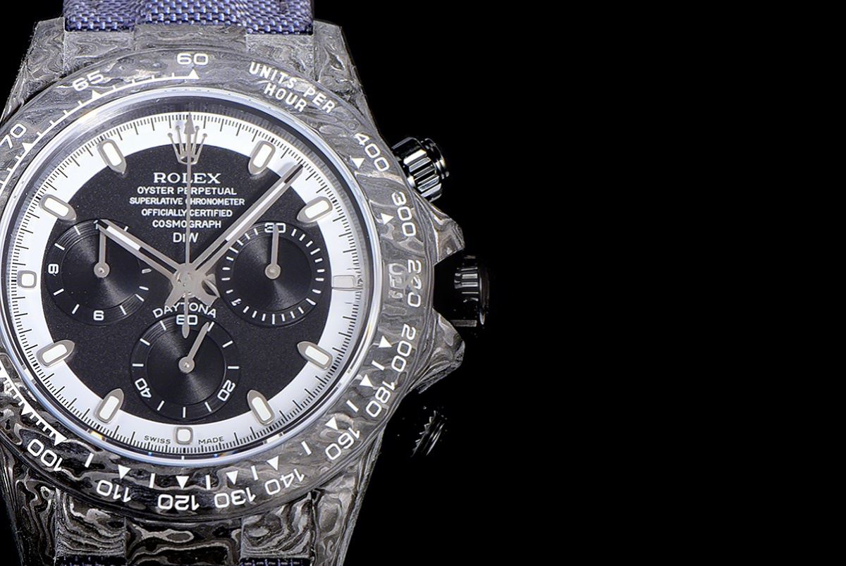 Rolex Daytona DIW Cream Invert Carbon-fasswatch