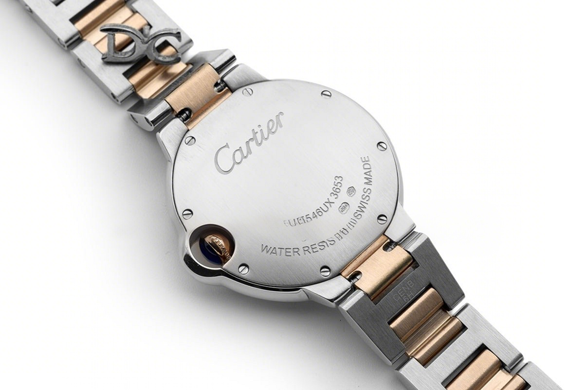 Ballon Bleu de Cartier 33mm Rose Gold Dial in Steel and Gold-fasswatch