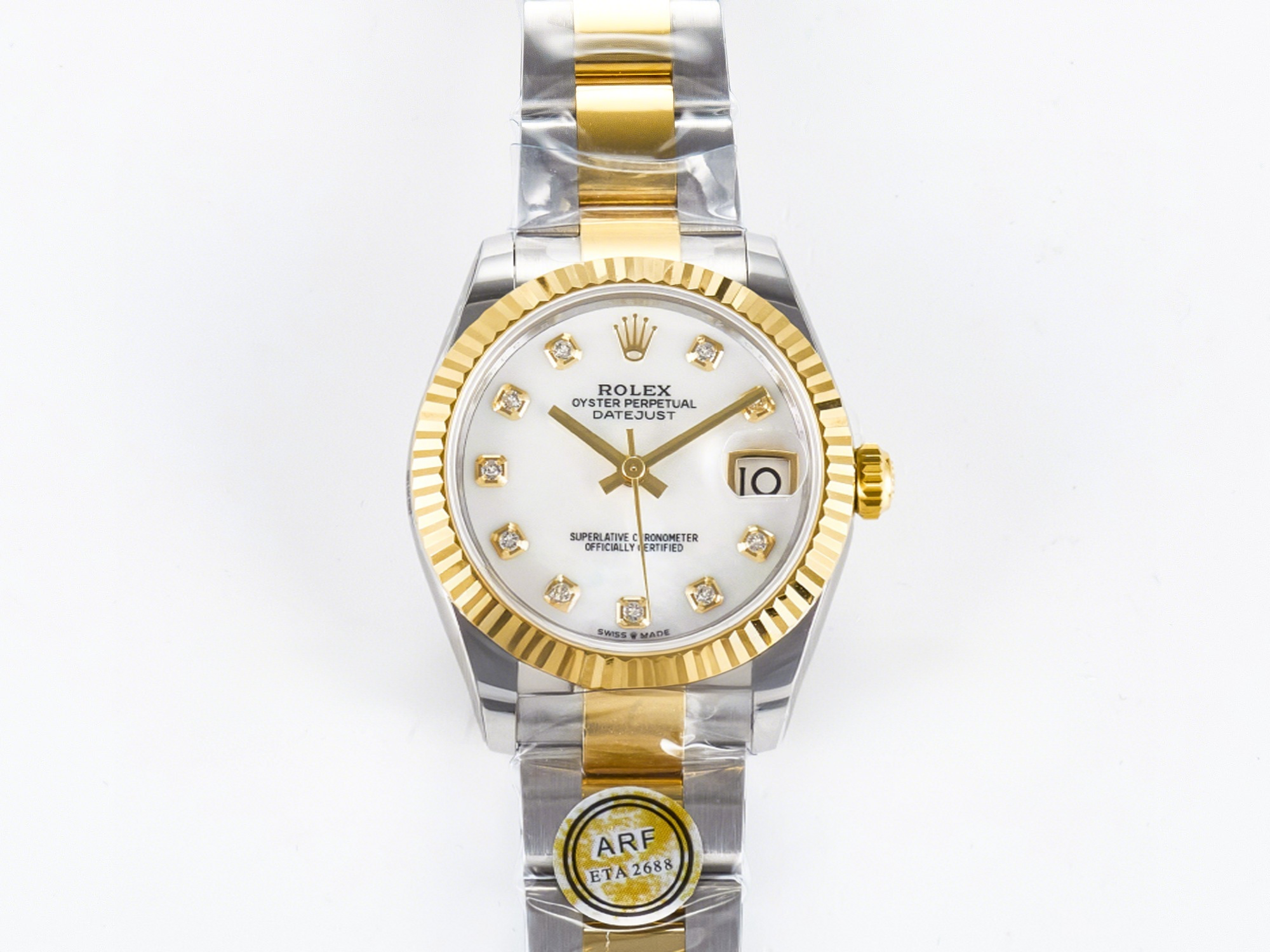 Rolex DateJust 31 278273 ARF 1:1 Best Edition 904L Steel White MOP Dial on SS/YG Oyster Bracelet ETA 2688-fasswatch