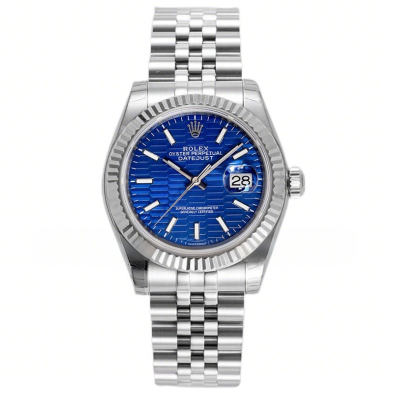 Rolex Datejust 36 126234 Blue Motif Dial in Steel in Jubilee Bracelet-fasswatch