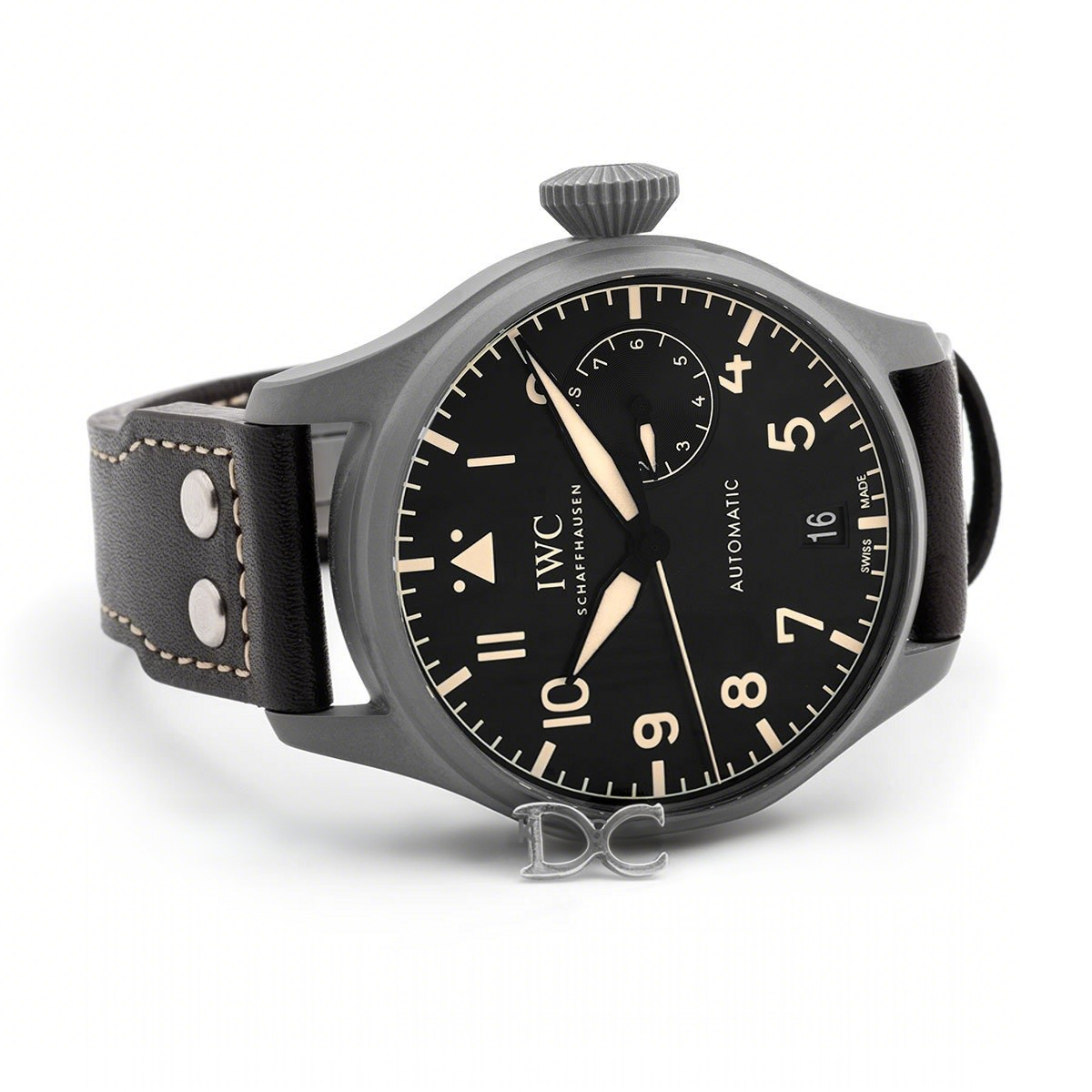 IWC Big Pilot’s Watch Heritage IW5010 Black Dial in DLC Black-fasswatch