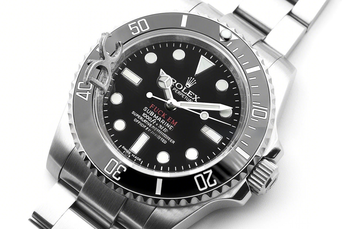 Rolex Supreme x Rolex ‘Fuck Em’ 114060 Submariner-fasswatch