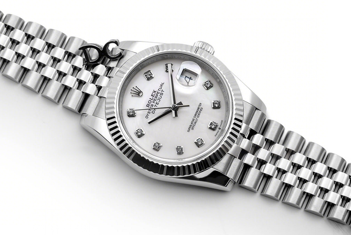 Rolex Datejust 36 116234 White MOP Dial with Diamond Markers-fasswatch