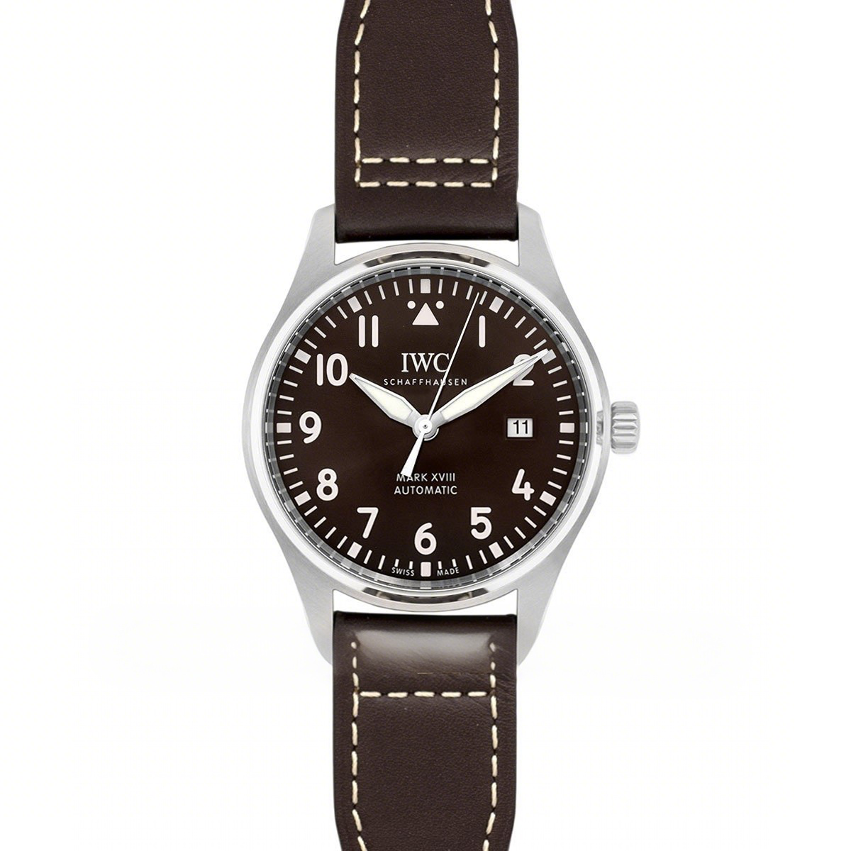 IWC Pilot’s Watch Mark XVIII (Antoine De Saint Exupery) IW327003 Brown Dial on Leather Strap-fasswatch