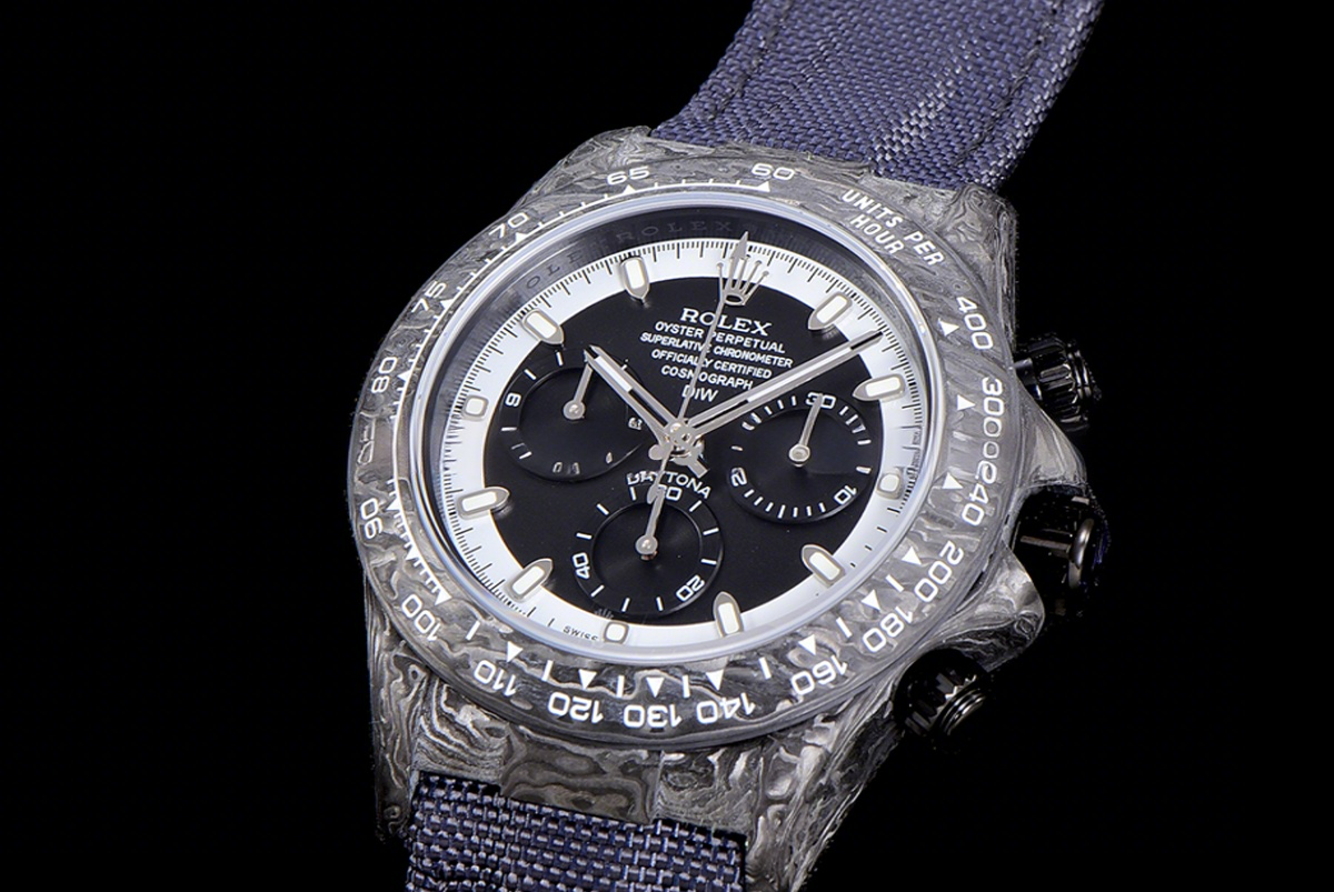 Rolex Daytona DIW Cream Invert Carbon-fasswatch